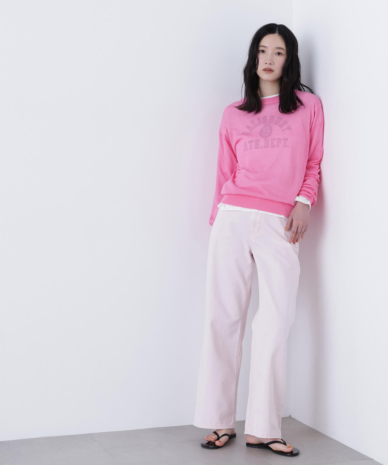 シアーボクシーニット