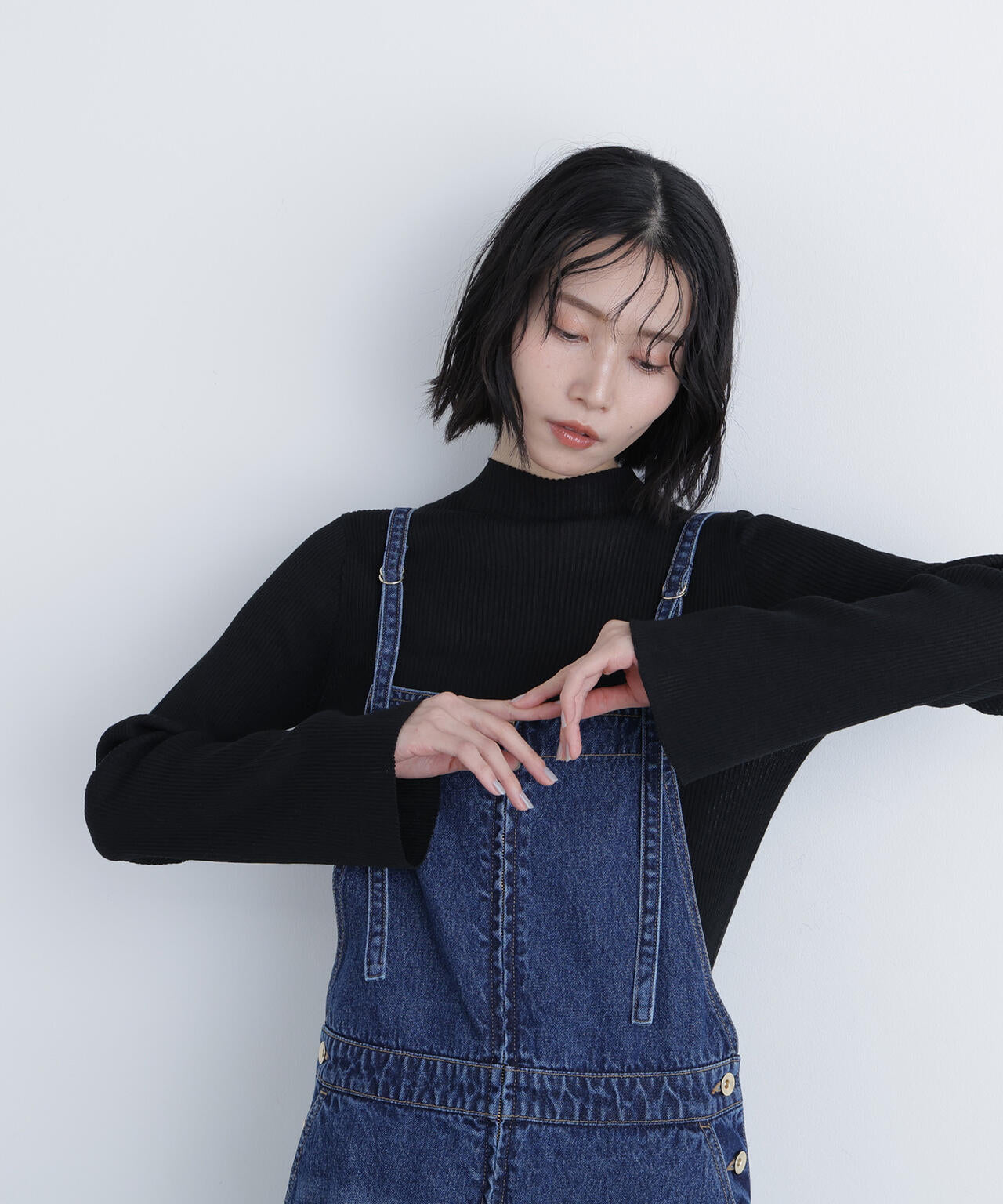 シアーリブニット