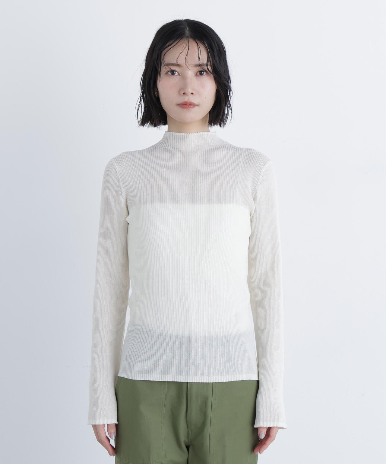 シアーリブニット