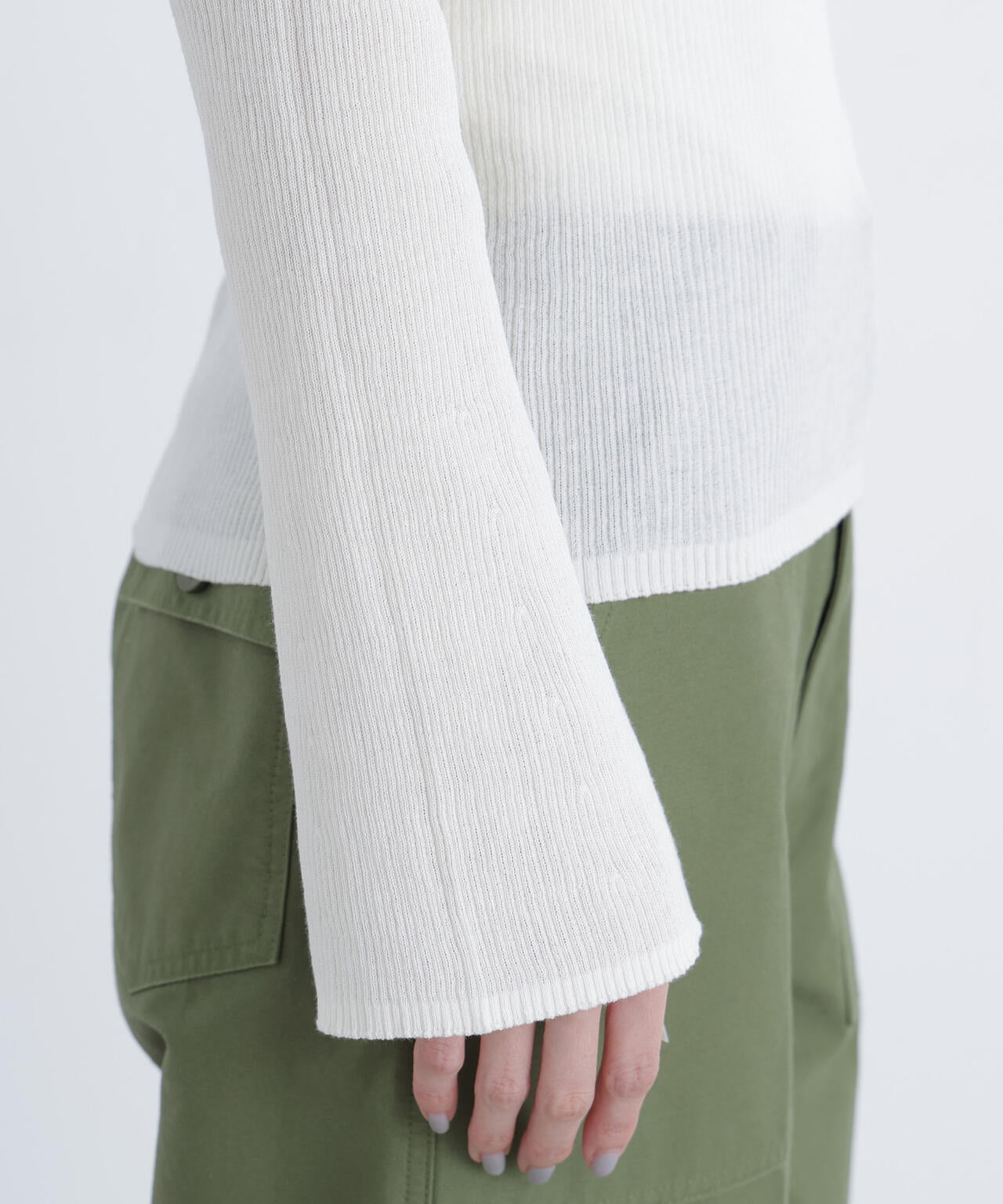 シアーリブニット