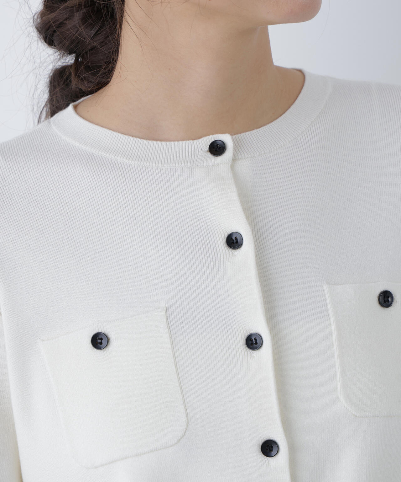 【銀座インズ・mix.tokyo 限定カラー：レッド】ベーシックポケットカーディガン