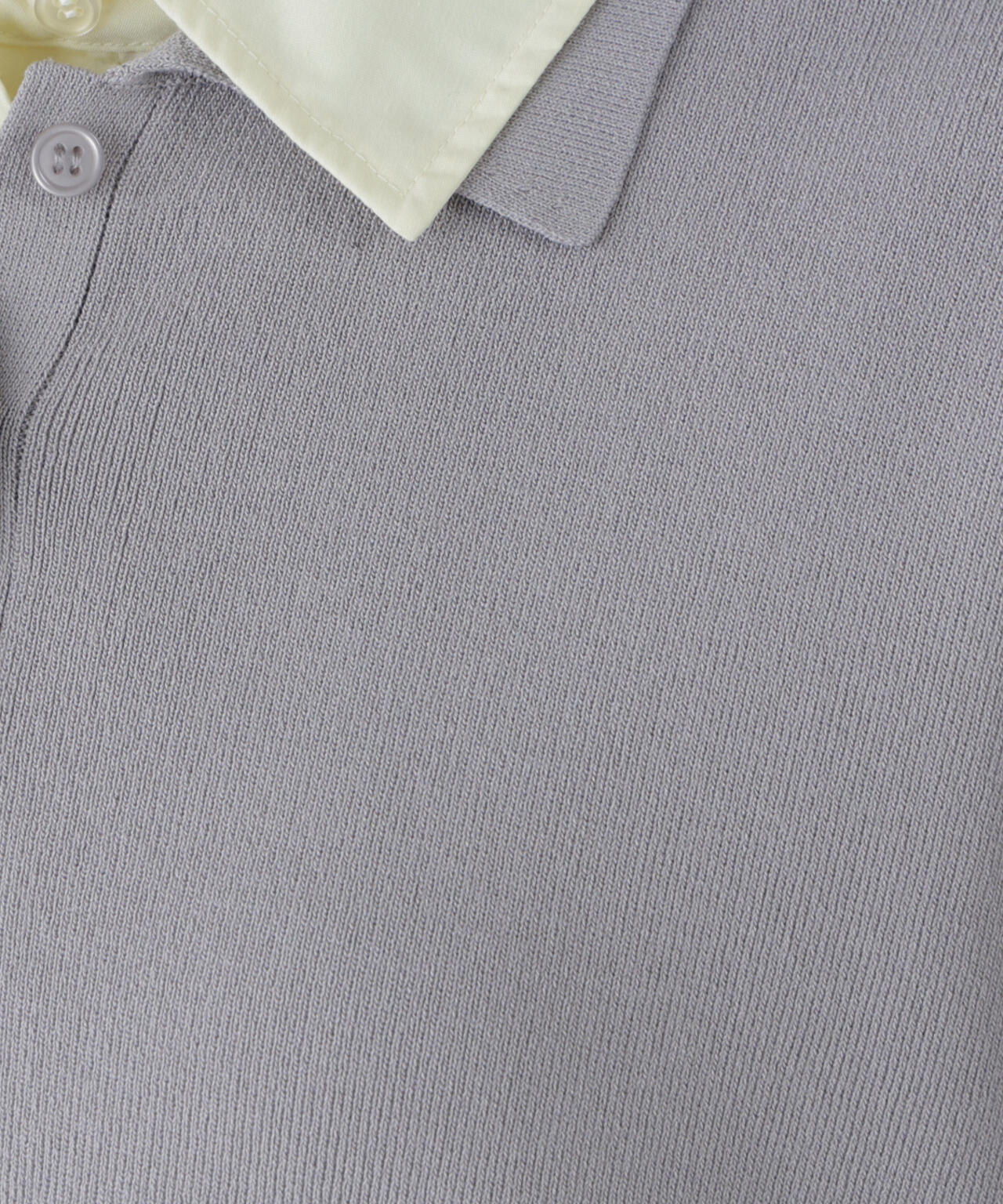 シャツレイヤードニット