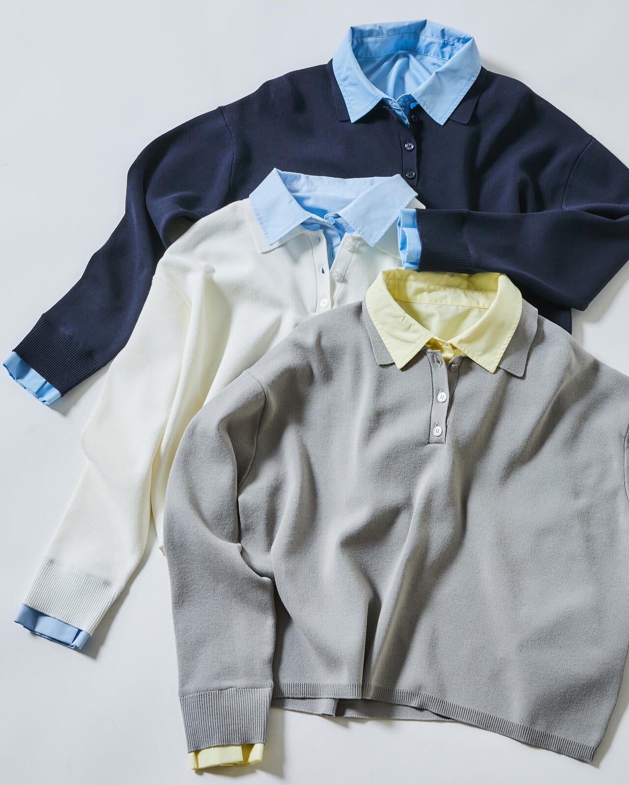 シャツレイヤードニット | N. Natural Beauty Basic*（エヌ ナチュラル