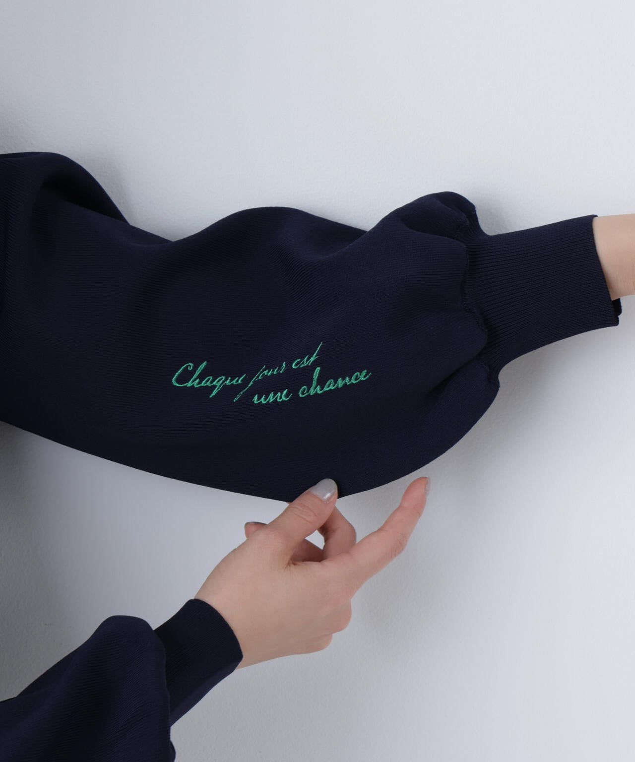ロゴ刺繍スウェットライクニット | N. Natural Beauty Basic*（エヌ