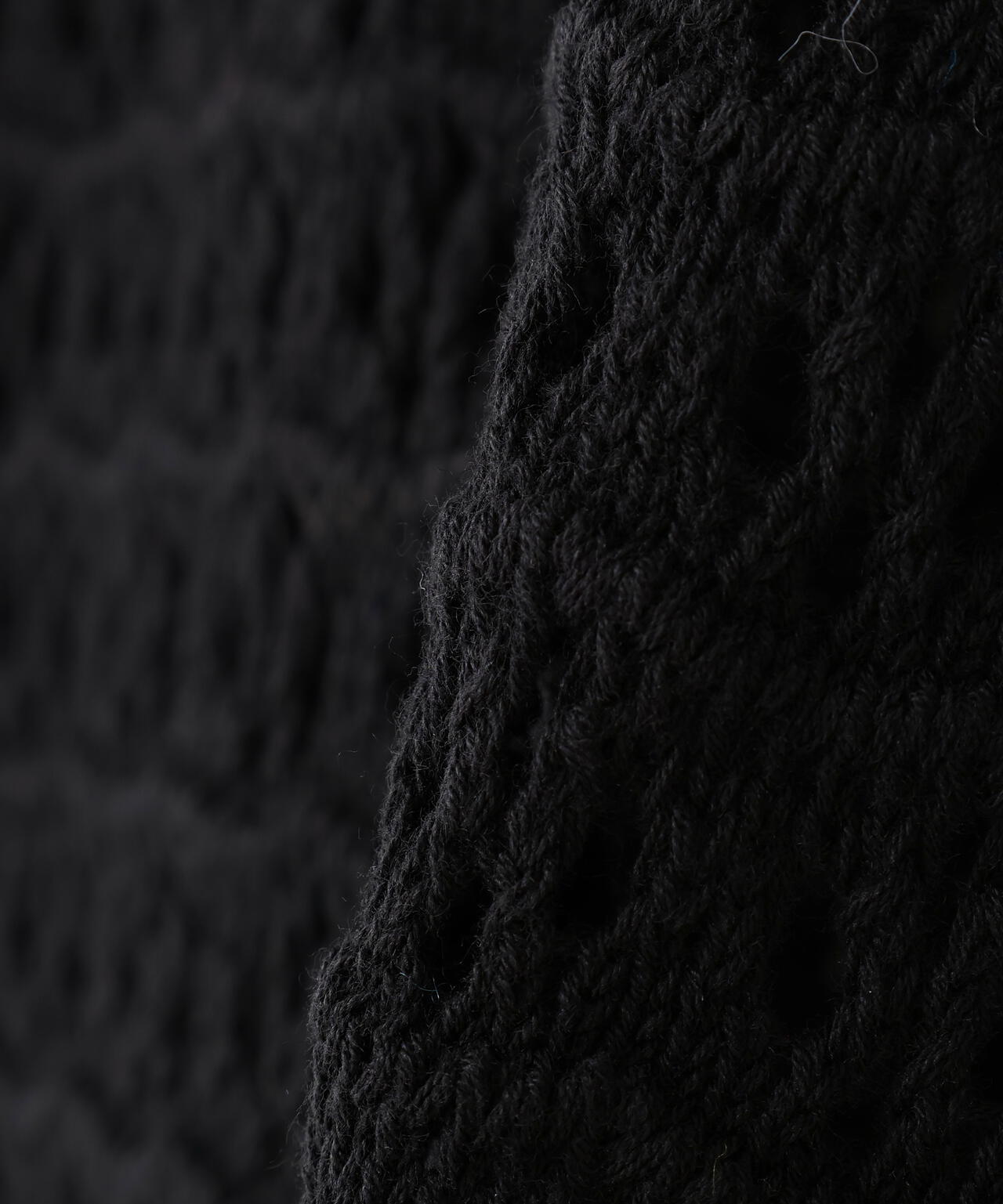 透かし編みポロニット