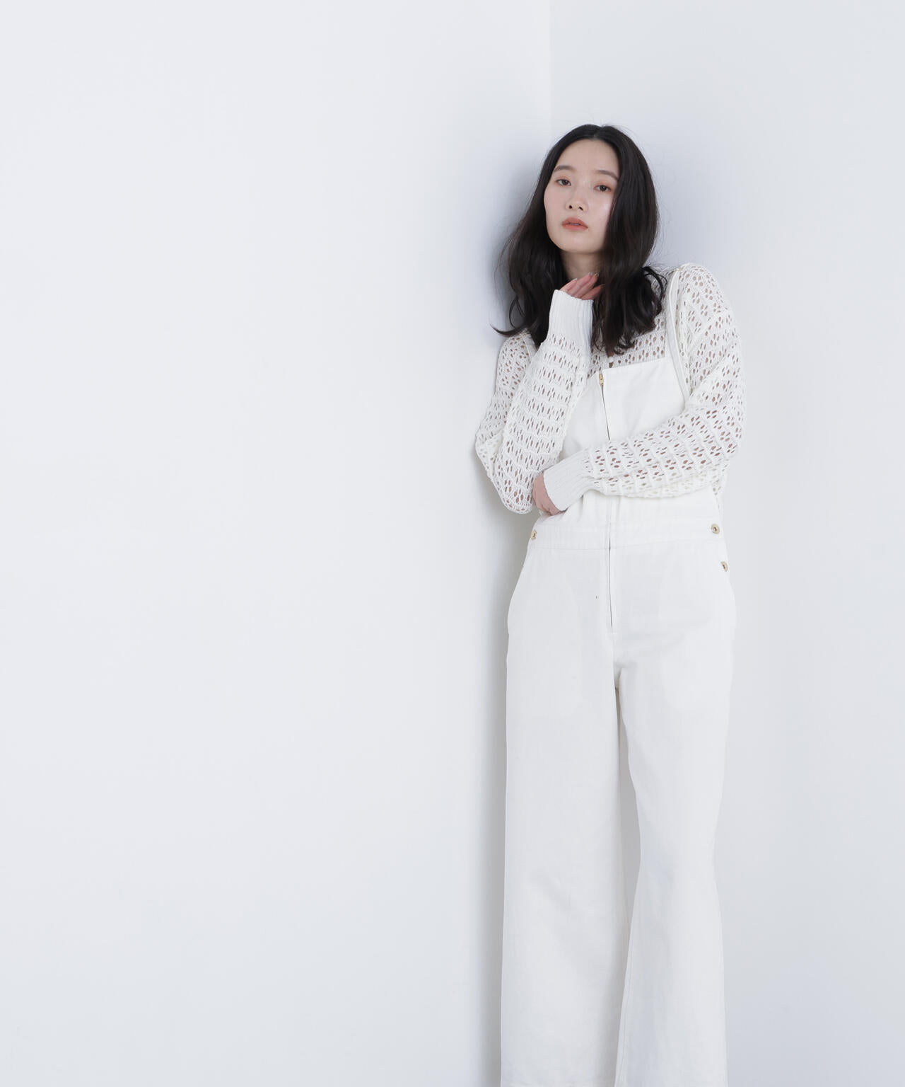 透かし編みポロニット