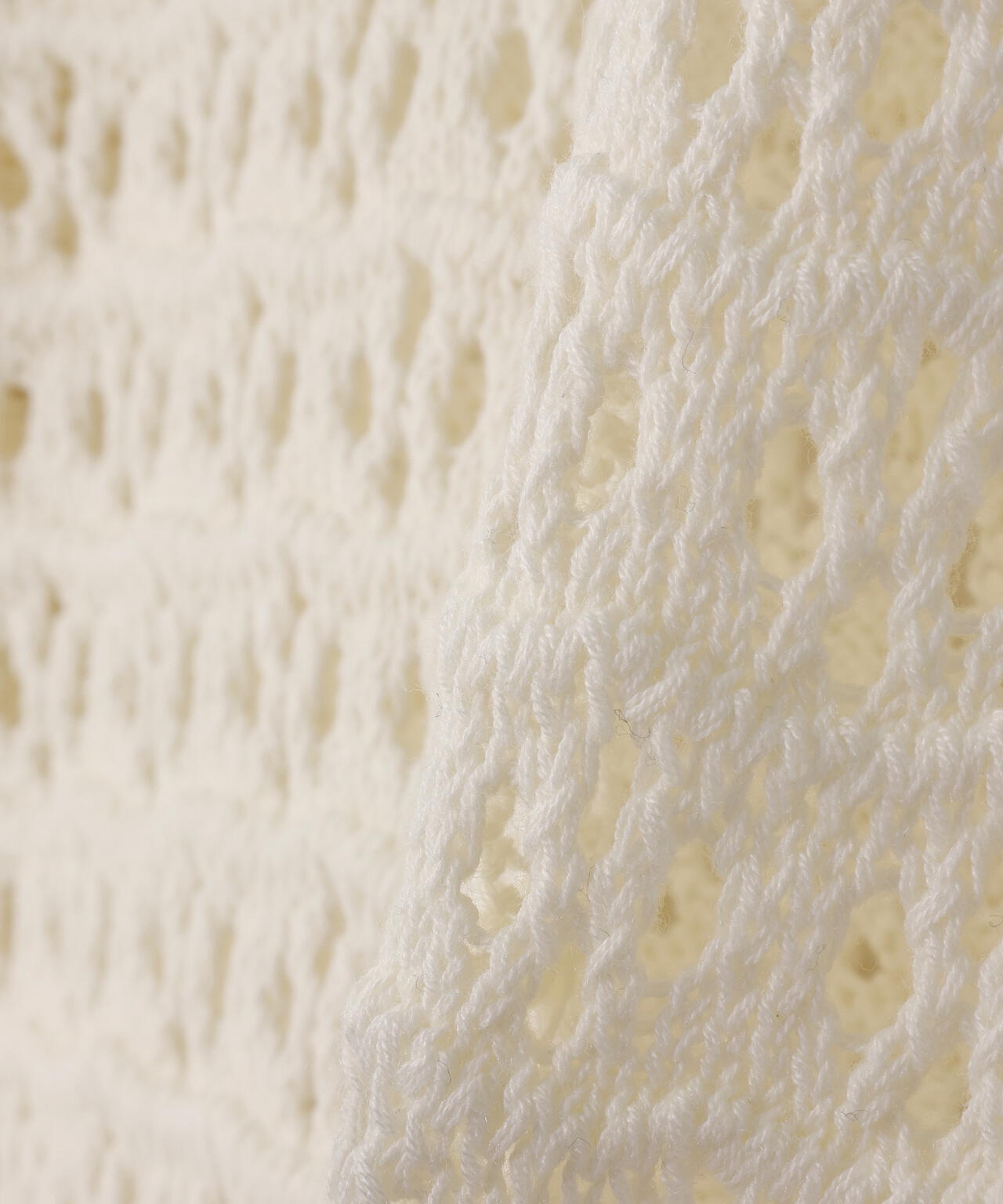 透かし編みポロニット