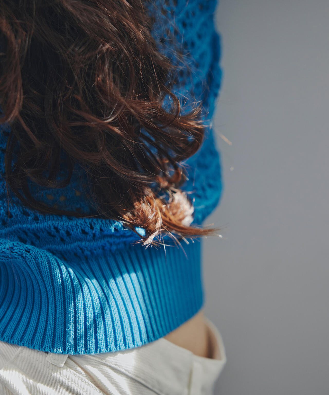 透かし編みポロニット