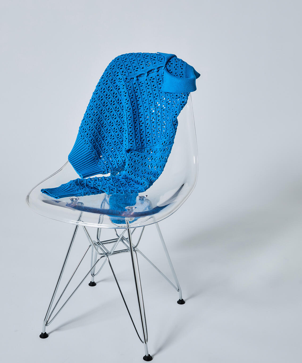 透かし編みポロニット