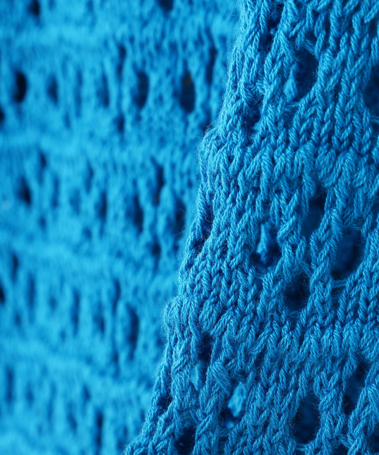 透かし編みポロニット