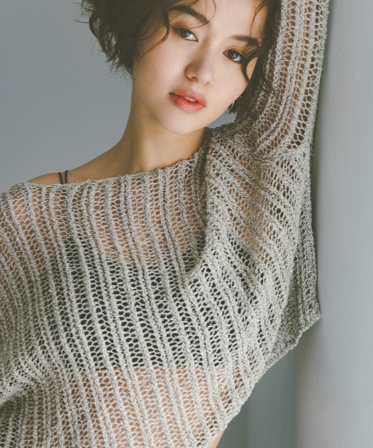 透かし編みセクシーニット 透かし編みクロップドニット | N. Natural Beauty Basic*（エヌ