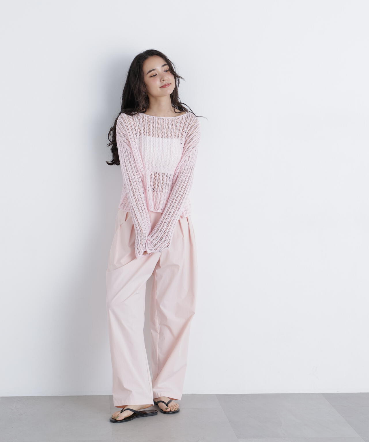 エピヌ　クロップドモヘアシースルーニット　★未使用★ エピヌ クロップドモヘアシースルーニット ☆未使用☆の通販 by nk｜ラクマ