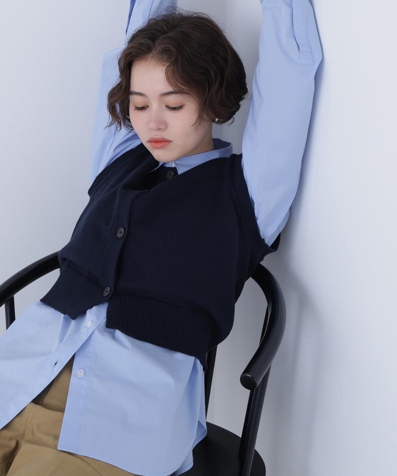 165cm B:81 W:55 H:87 着用サイズ：FR