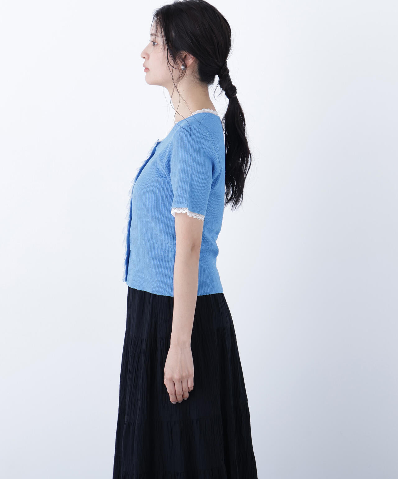 レーストリムニットカーディガン | N. Natural Beauty Basic*（エヌ