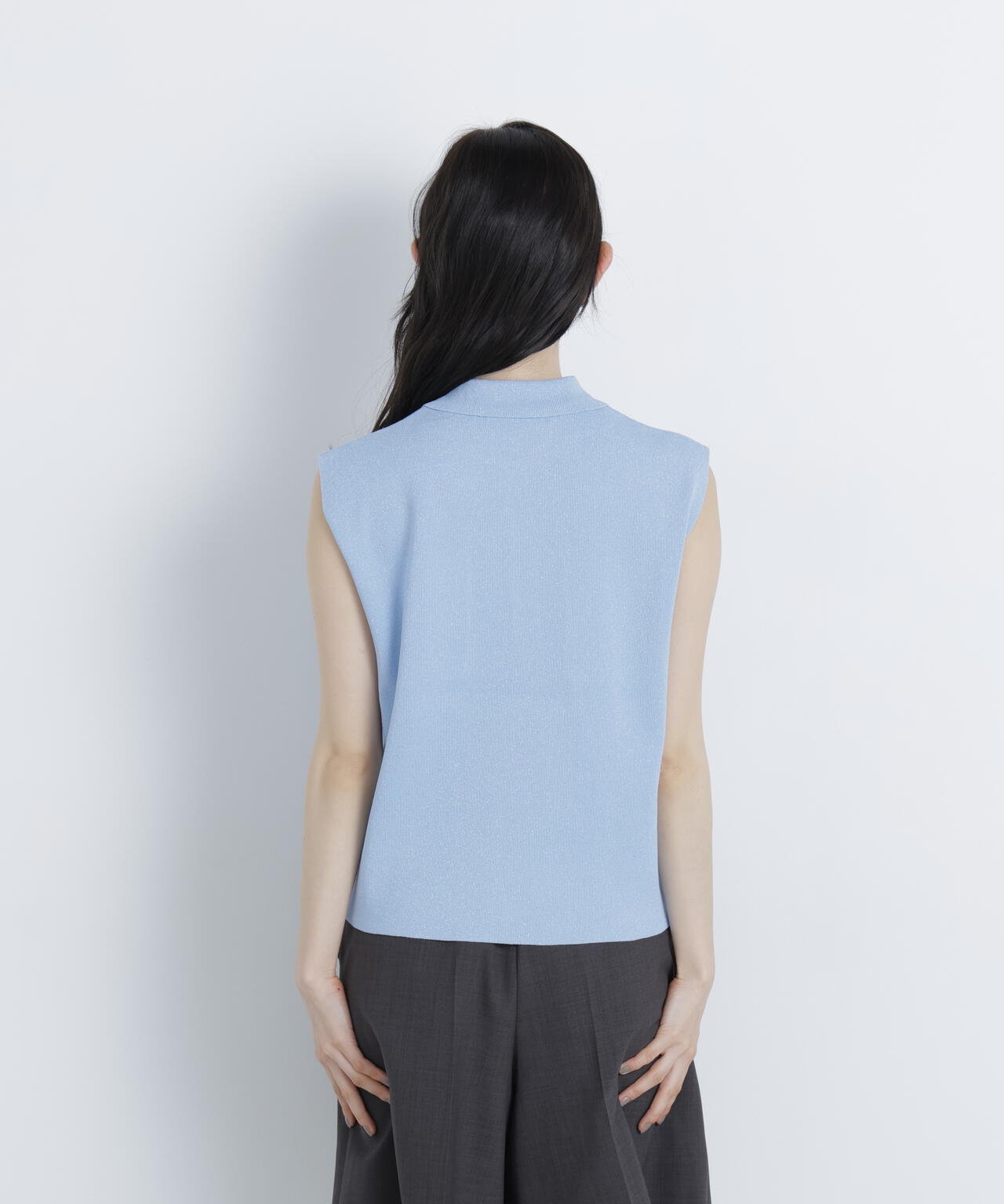 WEB限定】ラメ混ポロ襟ニット | N. Natural Beauty Basic*（エヌ