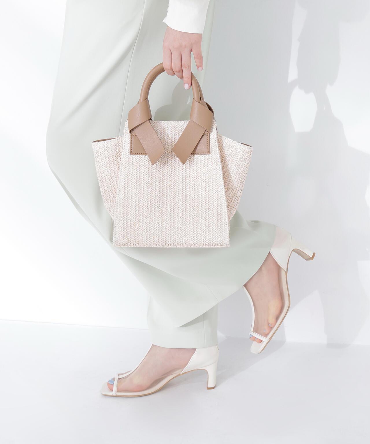PPリボンハンドルトートバッグ | NATURAL BEAUTY BASIC（ナチュラル