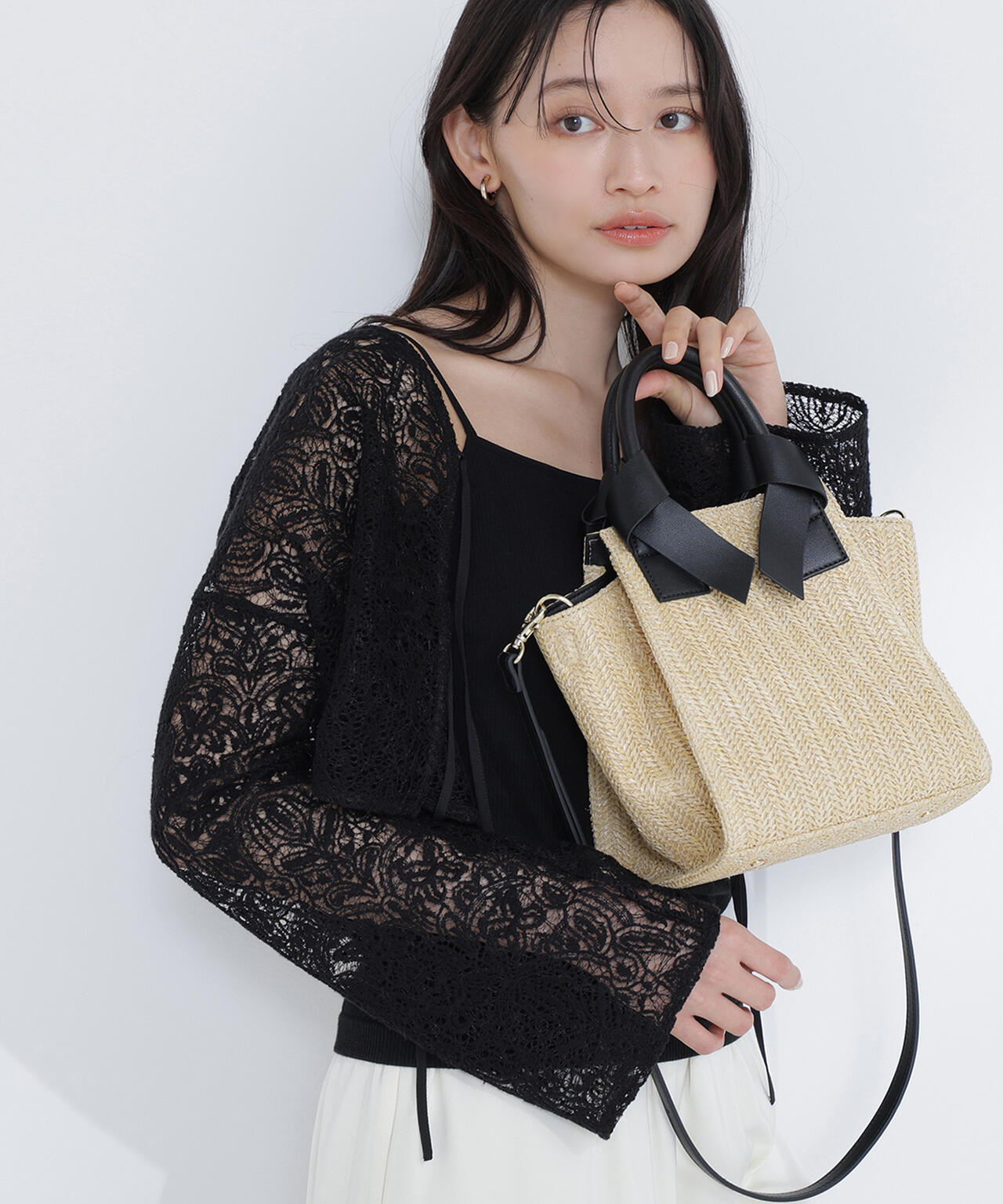 PPリボンハンドルトートバッグ | NATURAL BEAUTY BASIC（ナチュラル