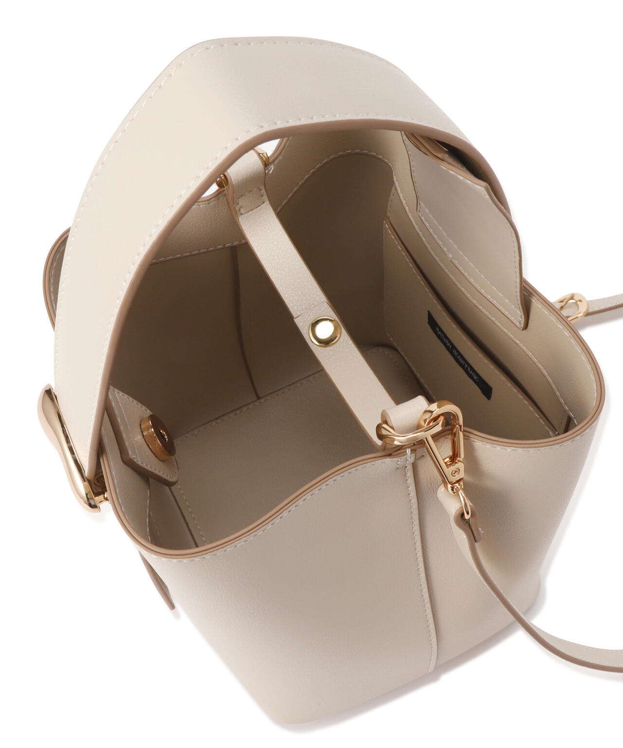 メタルオーナメント2wayバケットバッグ