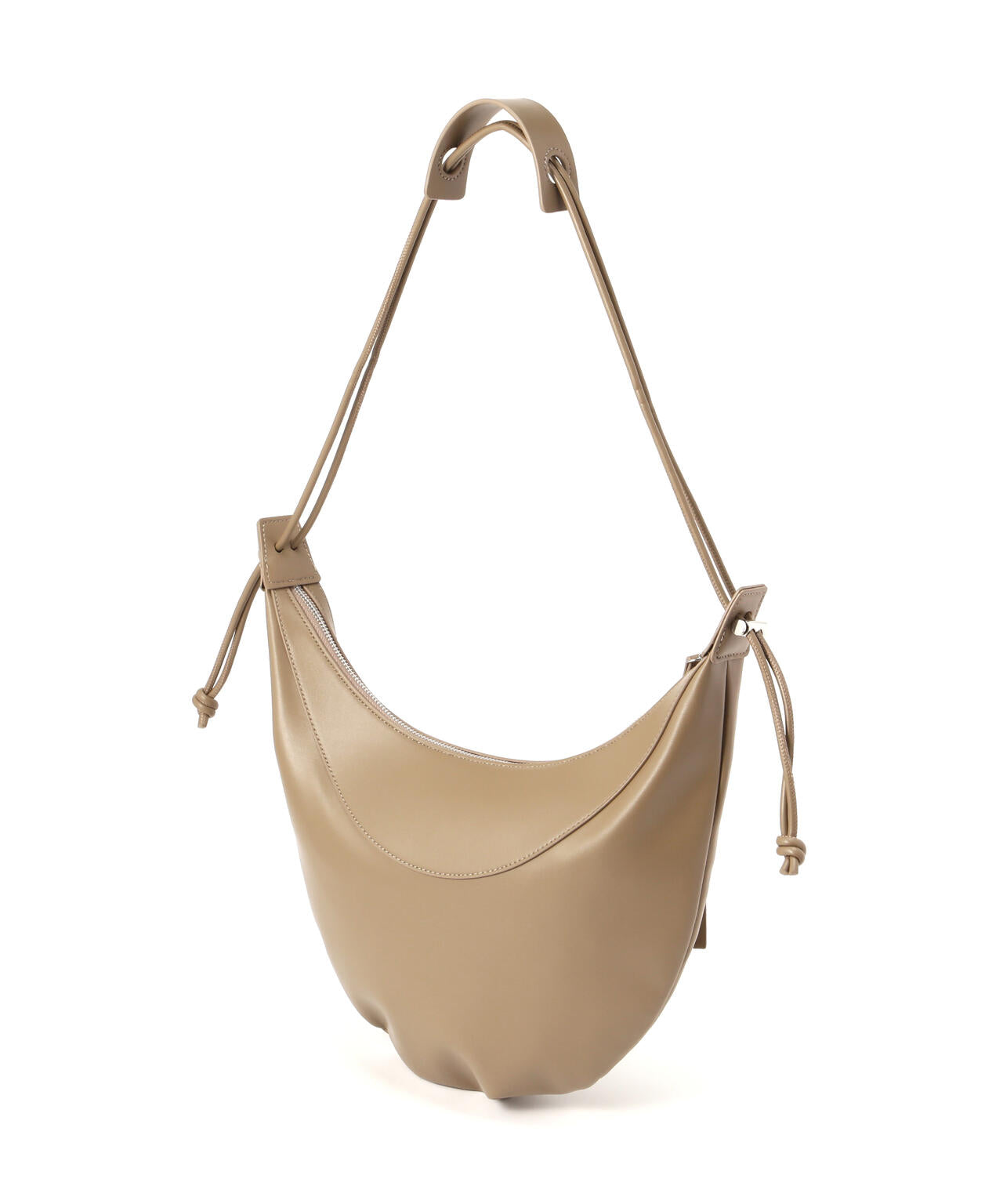 ハーフムーンコードハンドルショルダーバッグ