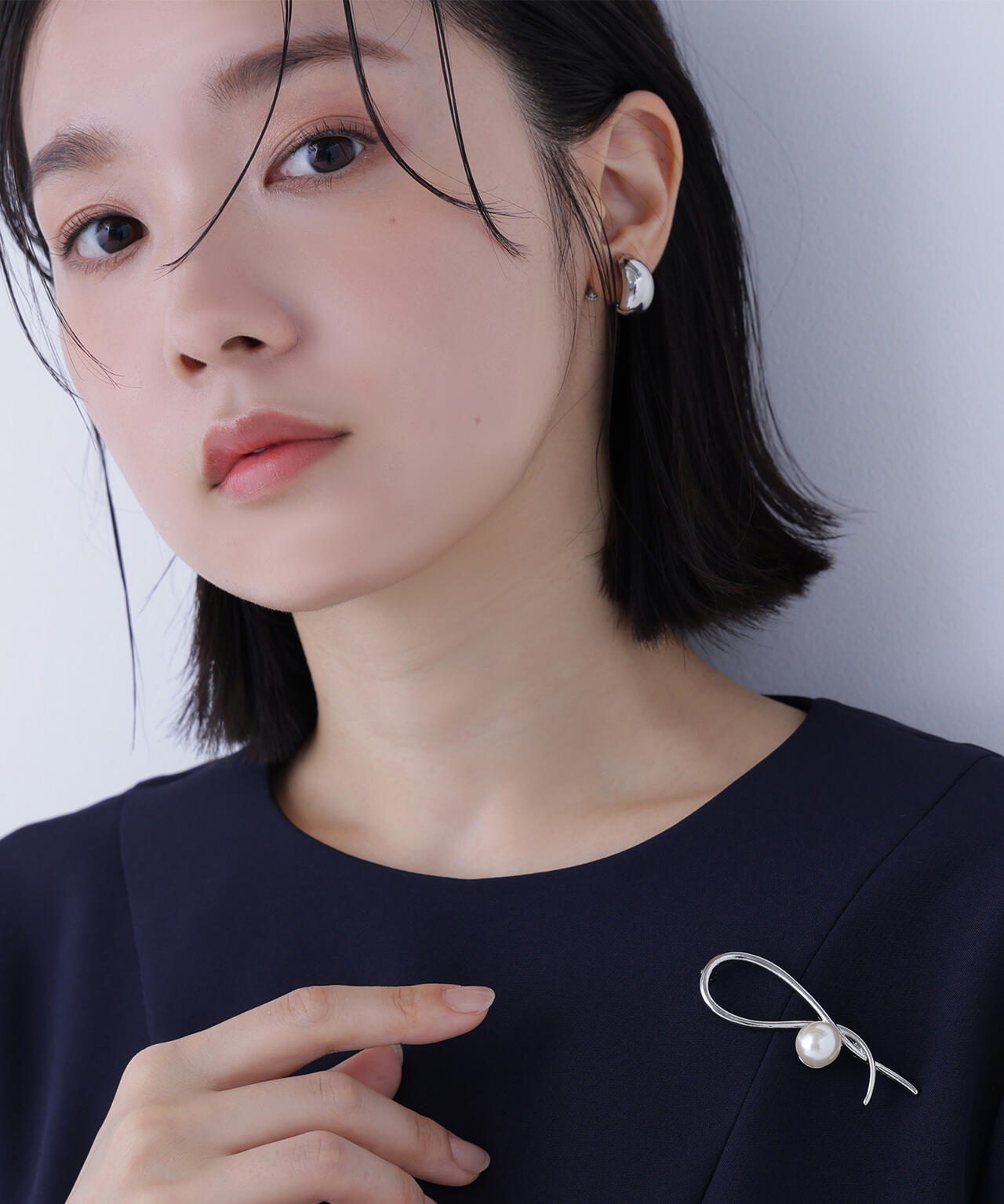 ツイストパールブローチ | NATURAL BEAUTY BASIC（ナチュラル