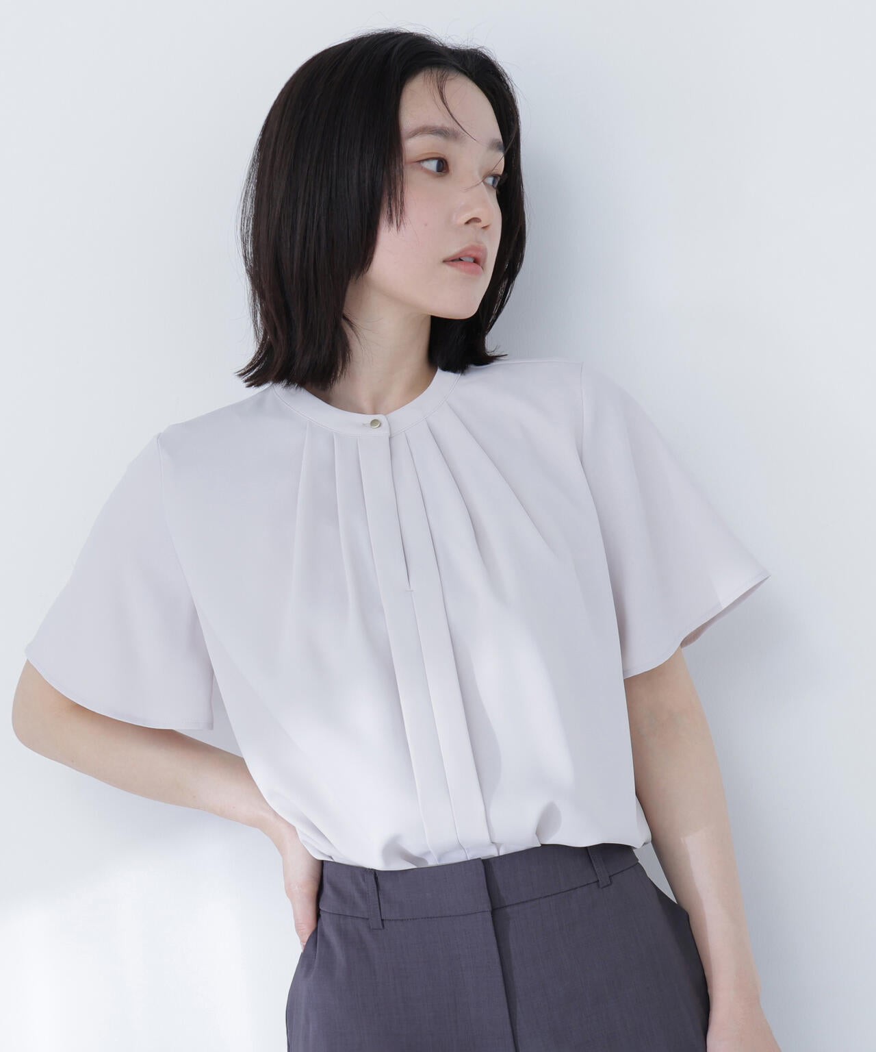 フロントタックブラウス半袖 | NATURAL BEAUTY BASIC（ナチュラル