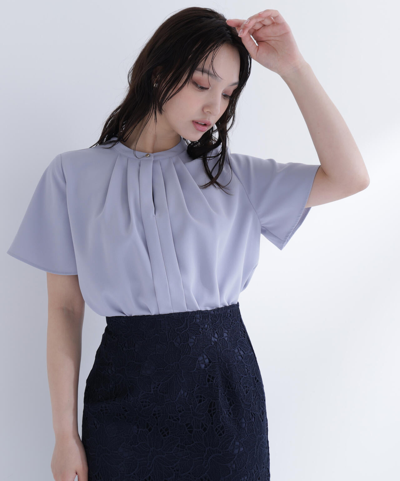 maco  ENFOLD♡半袖ブラウス フロントタックブラウス半袖 | NATURAL BEAUTY BASIC（ナチュラル