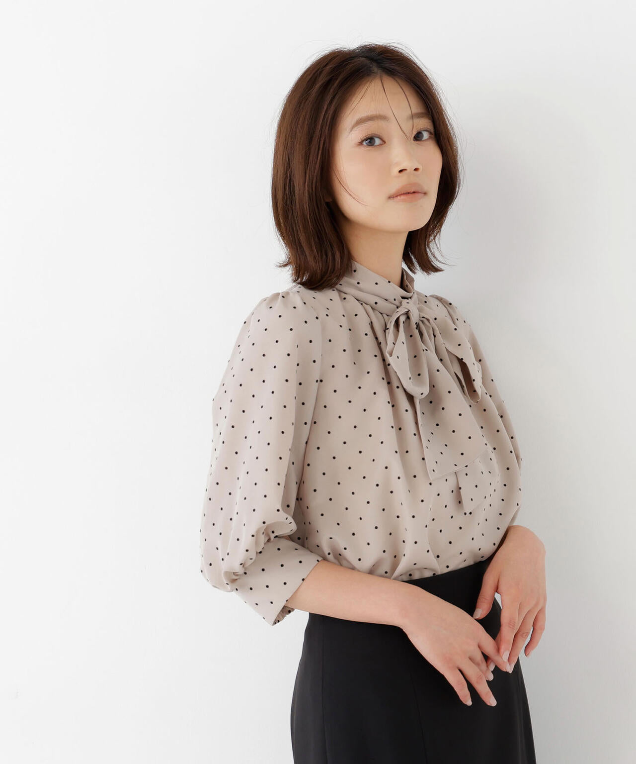 リボンボウタイブラウス | NATURAL BEAUTY BASIC（ナチュラル