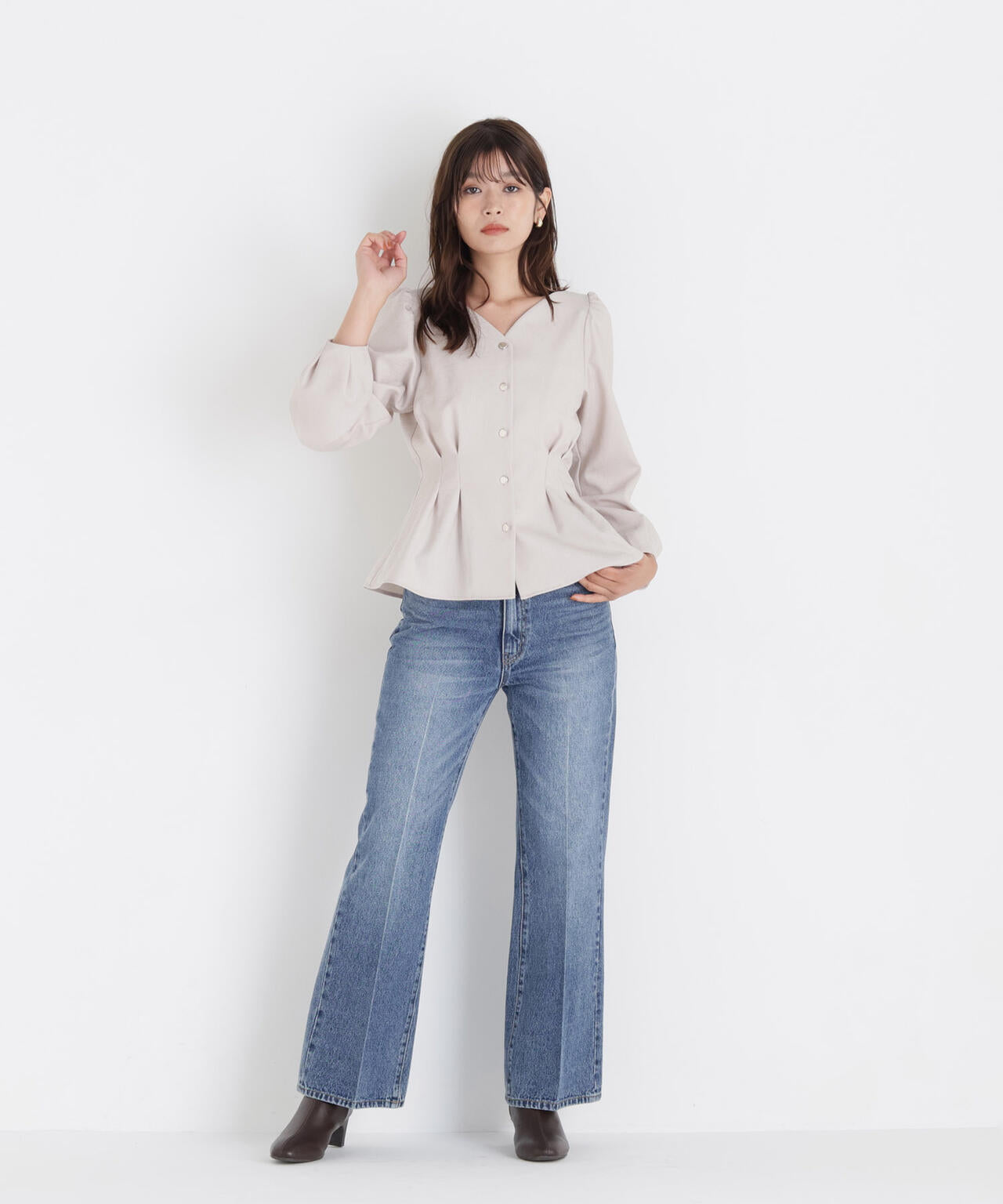 ＜ちょうど、いい服＞きゅっと、メリハリ仕掛けトップス