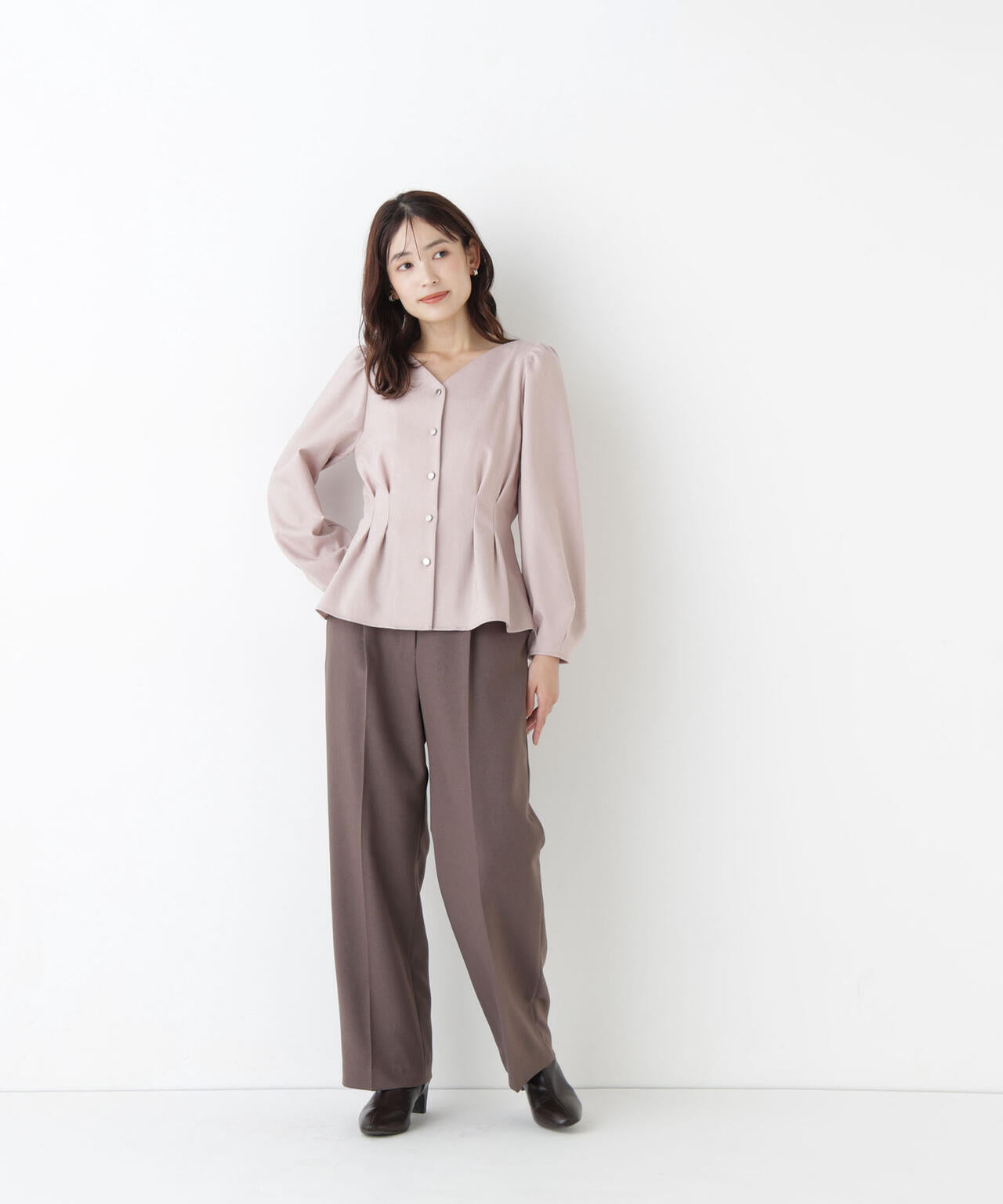 ＜ちょうど、いい服＞きゅっと、メリハリ仕掛けトップス