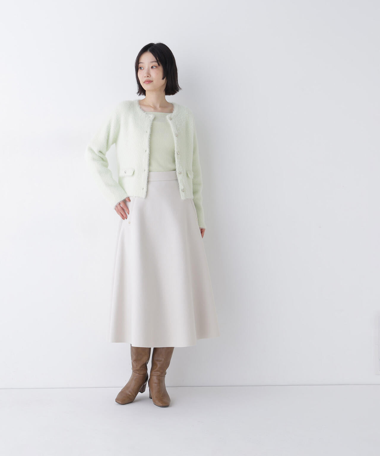圧縮ジャージーシリーズ フレアスカート | NATURAL BEAUTY BASIC