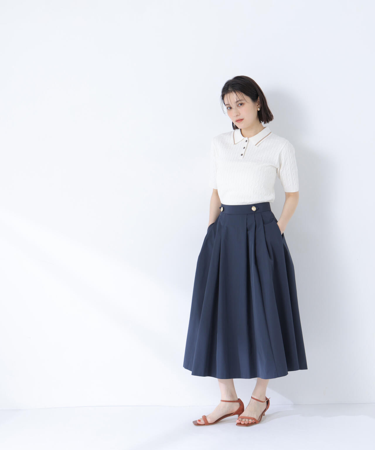撥水マリンフレアスカート | NATURAL BEAUTY BASIC（ナチュラル