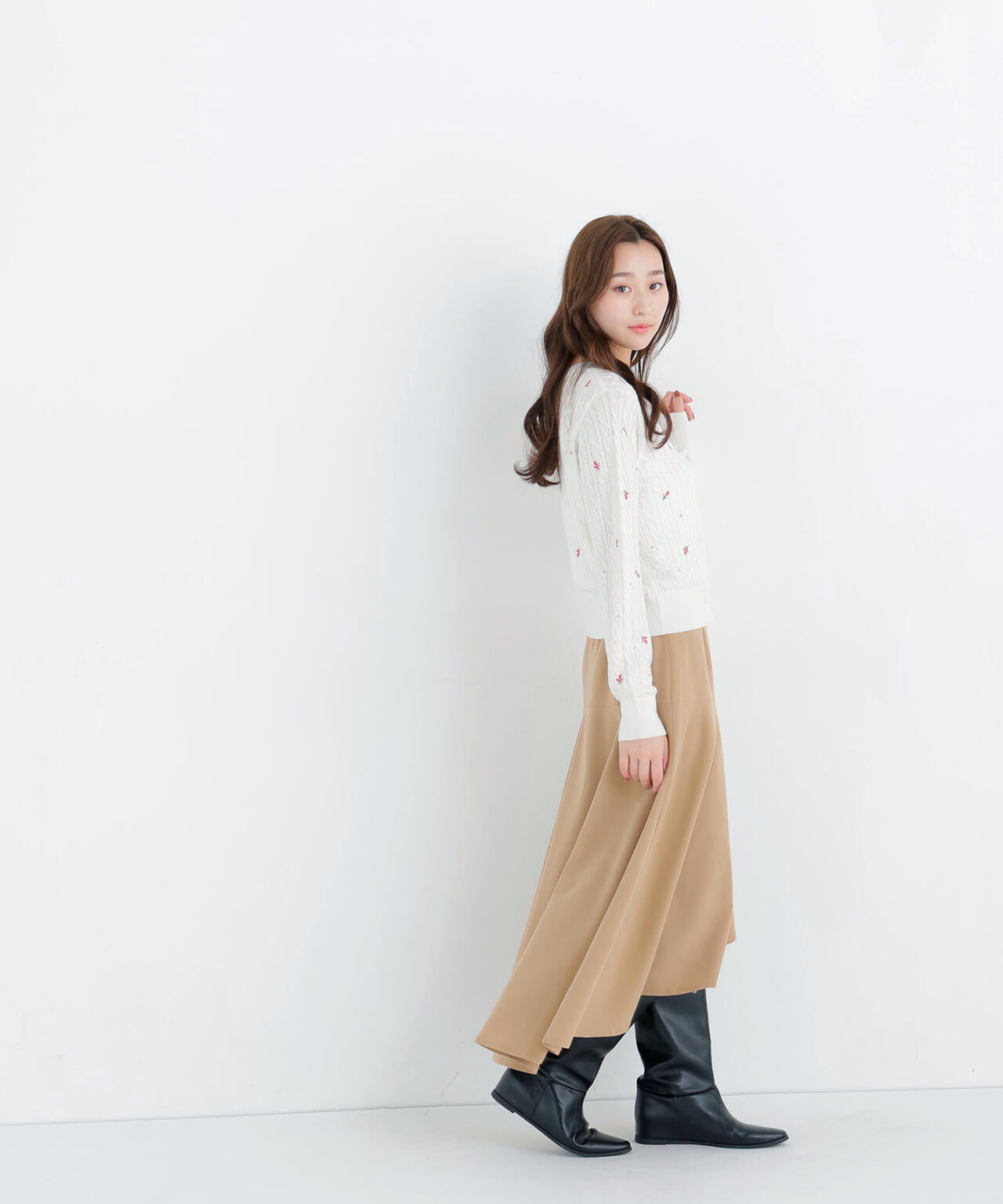 アシメラッフルスカート | NATURAL BEAUTY BASIC（ナチュラル