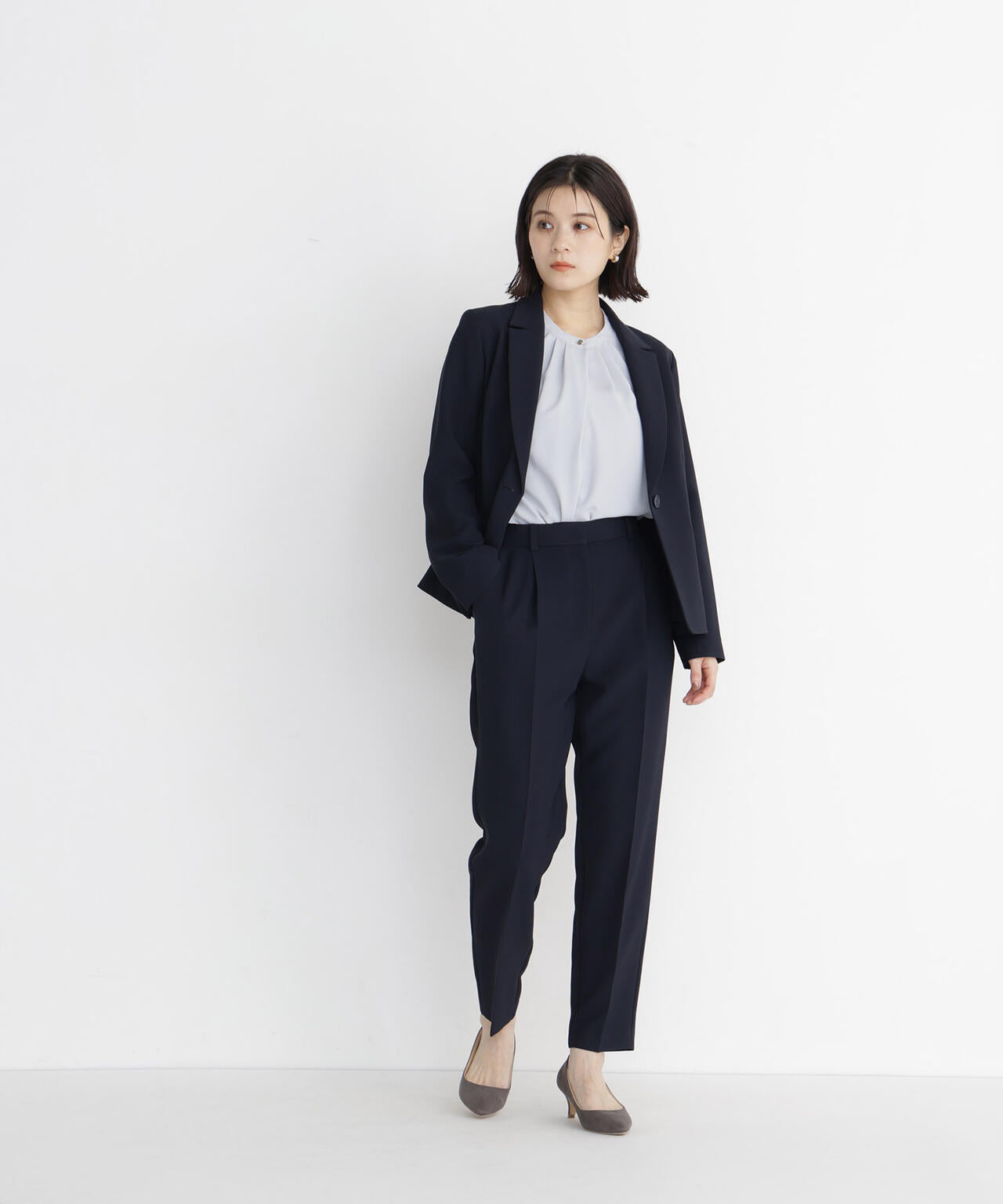 ストレッチツイル SETUP テーパードパンツ | NATURAL BEAUTY BASIC