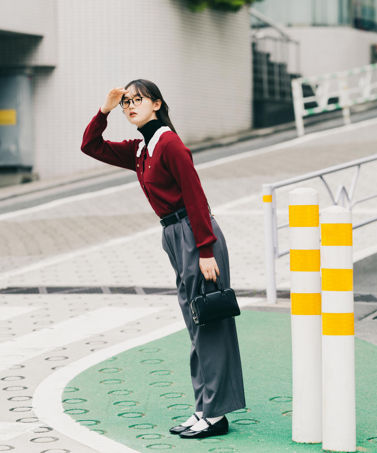 FUDGE10月号掲載＞ストライプワイドパンツ | N. Natural Beauty Basic