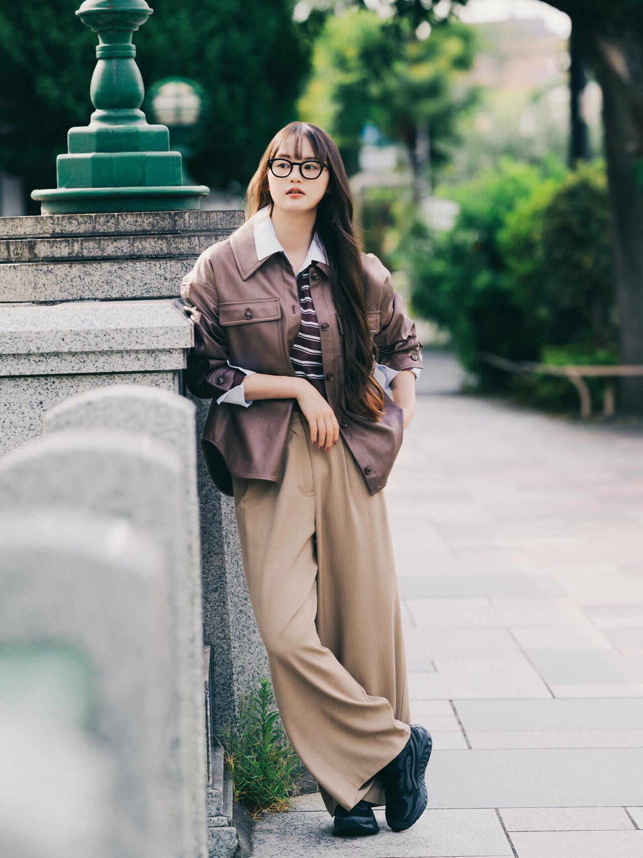 FUDGE10月号掲載＞ストライプワイドパンツ | N. Natural Beauty Basic