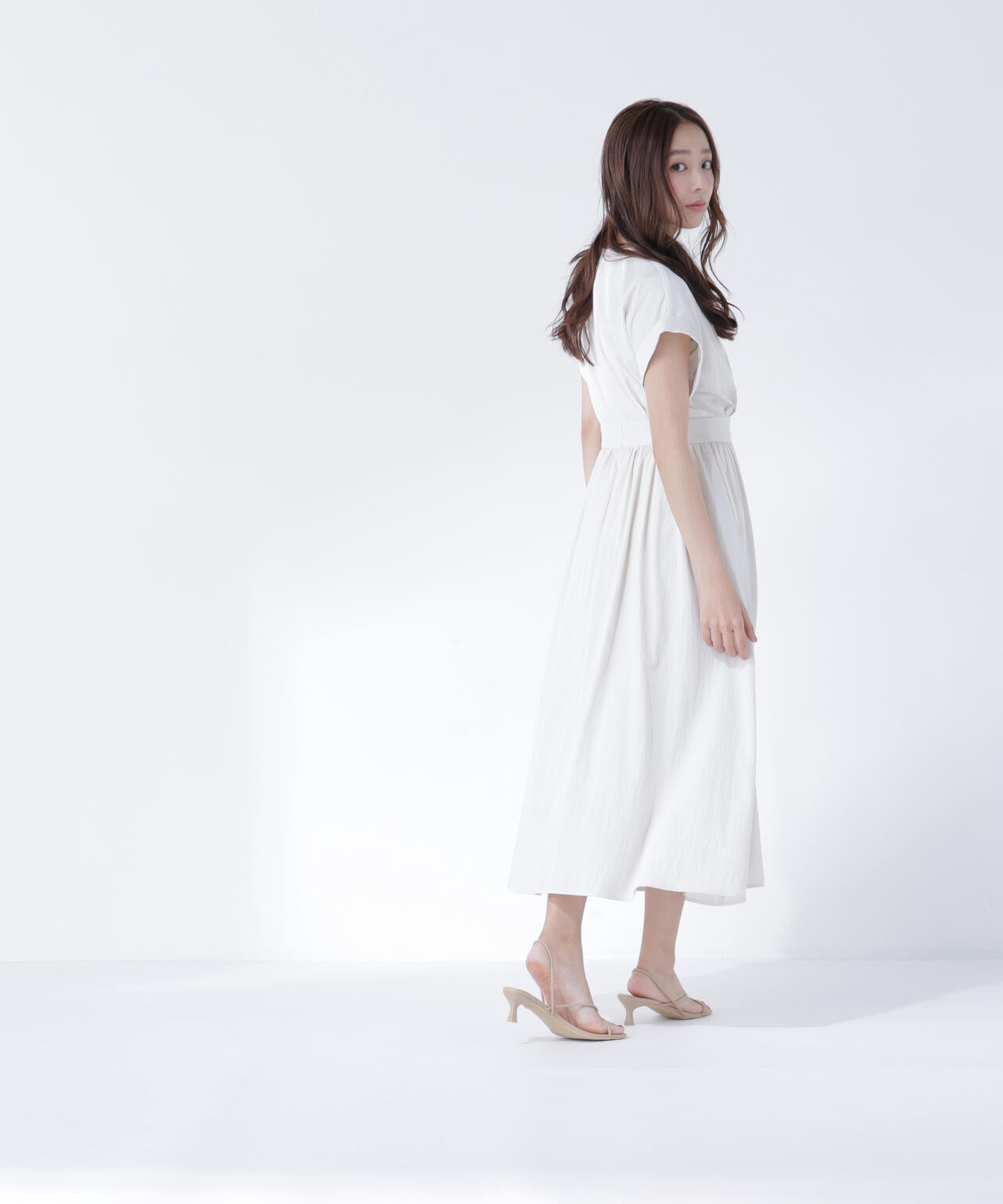 開襟フレンチワンピース | NATURAL BEAUTY BASIC（ナチュラル