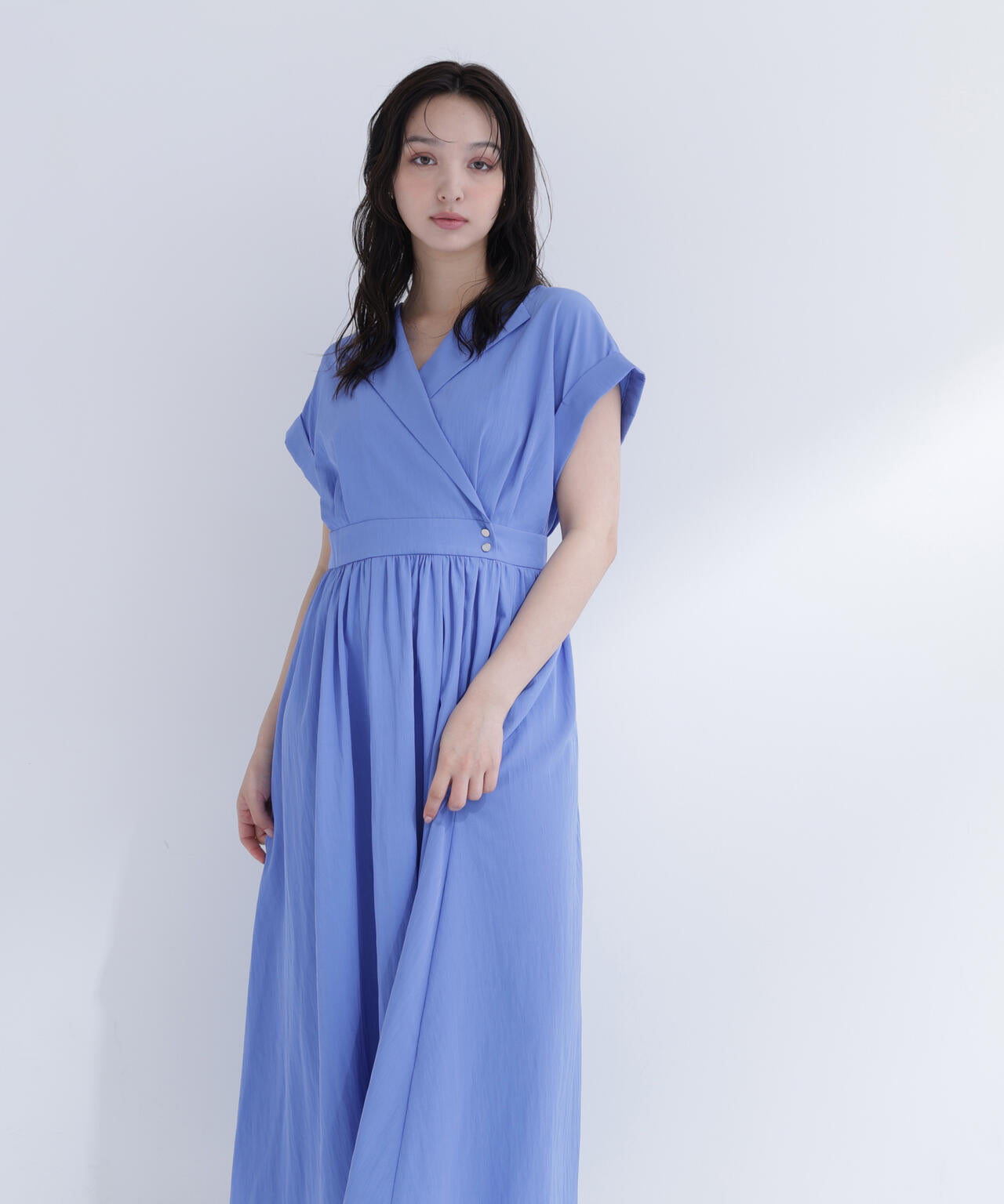 開襟フレンチワンピース | NATURAL BEAUTY BASIC（ナチュラル