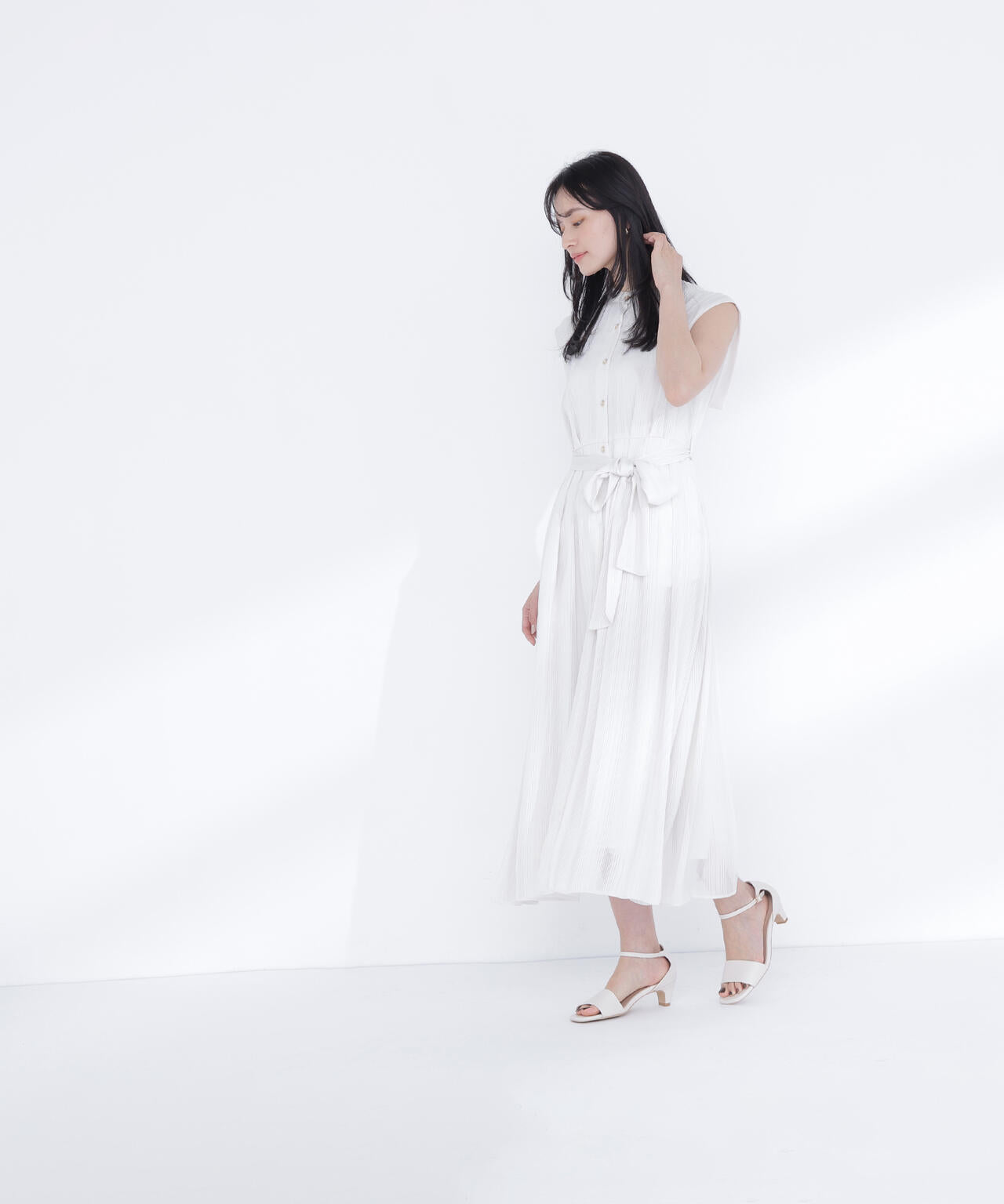 追加生産予約】シャドーストライプワンピース | NATURAL BEAUTY BASIC