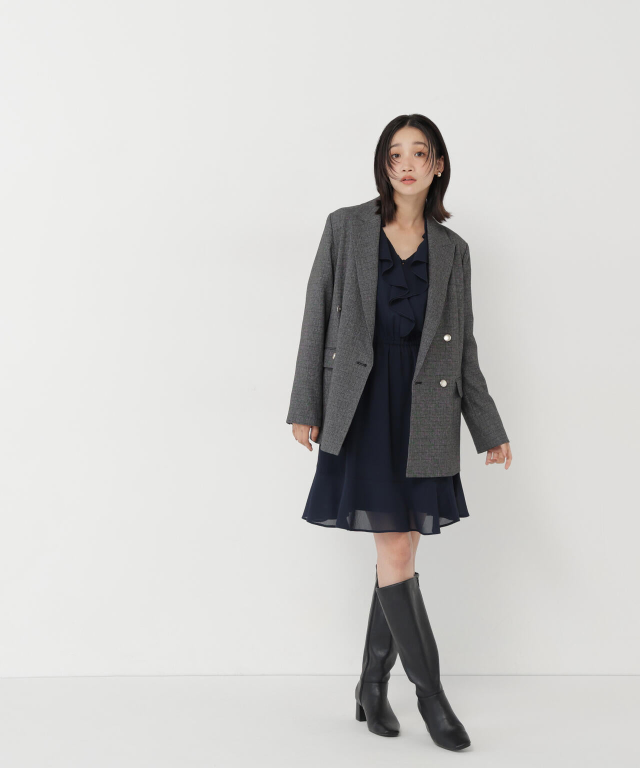 ラッフルミニワンピース | NATURAL BEAUTY BASIC（ナチュラル