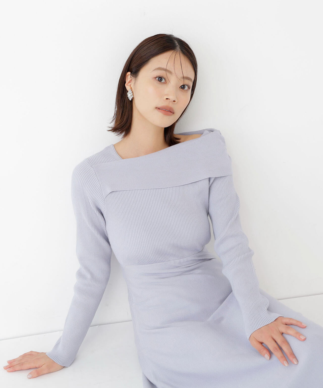 オフショルニットワンピース | NATURAL BEAUTY BASIC（ナチュラル
