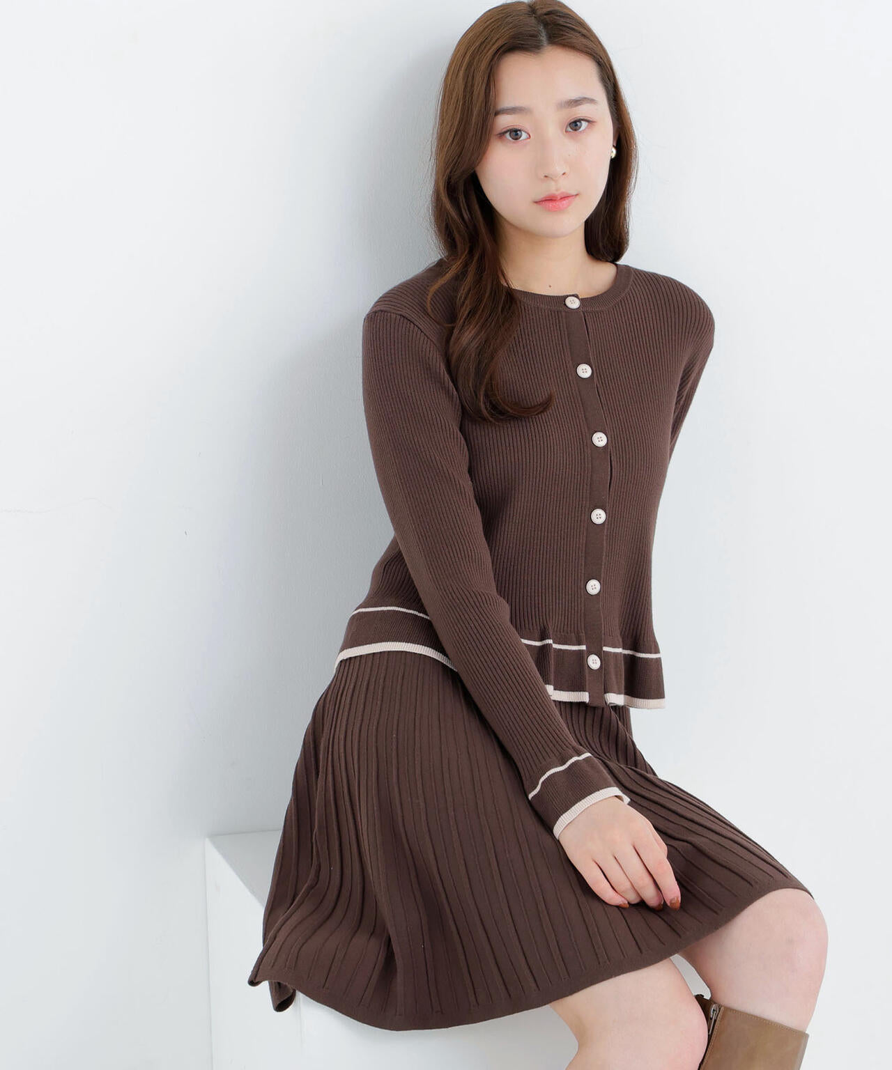 配色ニットアップミニ | NATURAL BEAUTY BASIC（ナチュラル