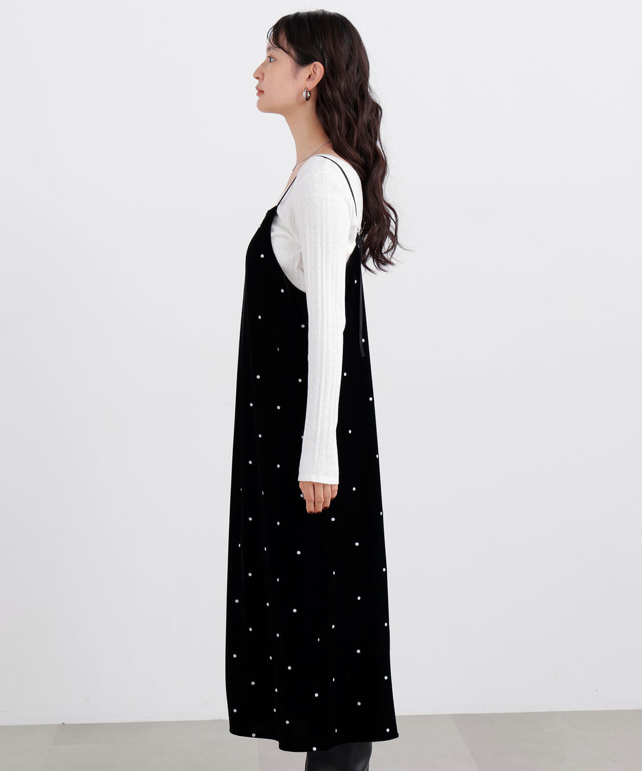 ベロアドット刺繍キャミワンピース | N. Natural Beauty Basic*（エヌ