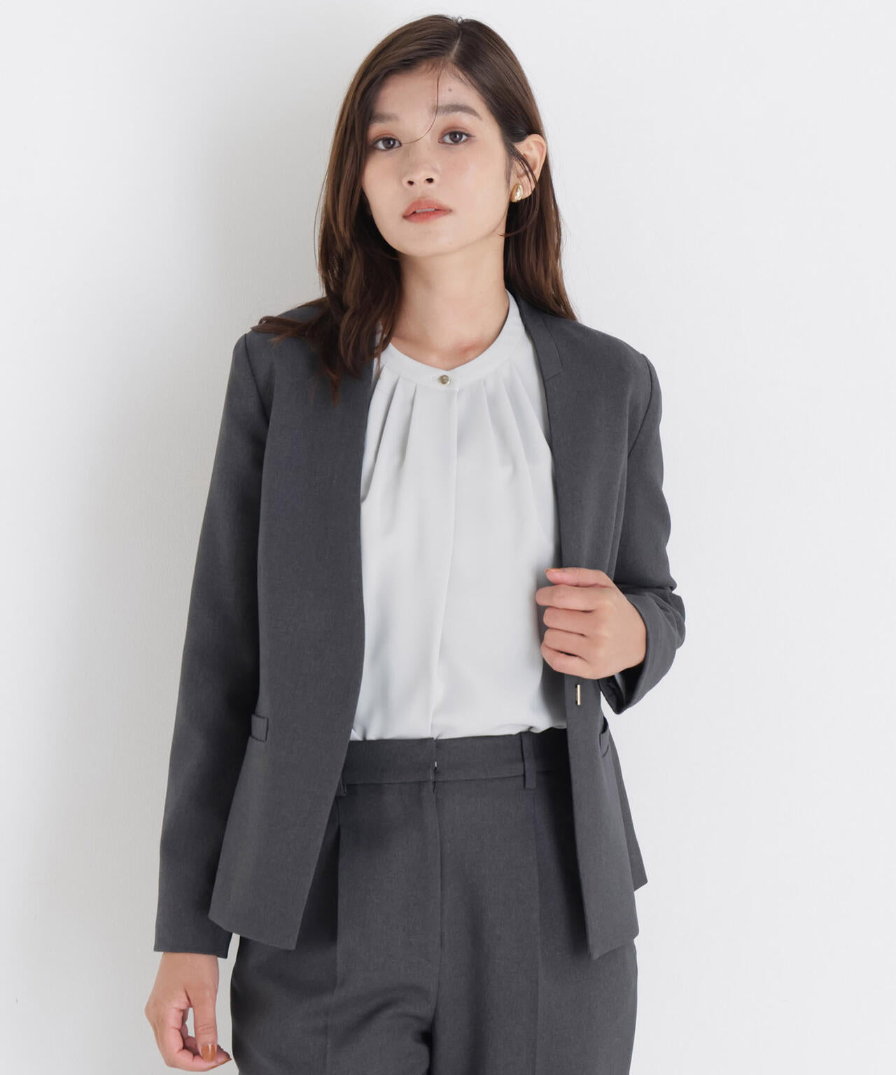natural beauty basic ウーステッドライクツイルSETUP S ウーステッドライク SETUP ジャケット | NATURAL BEAUTY BASIC