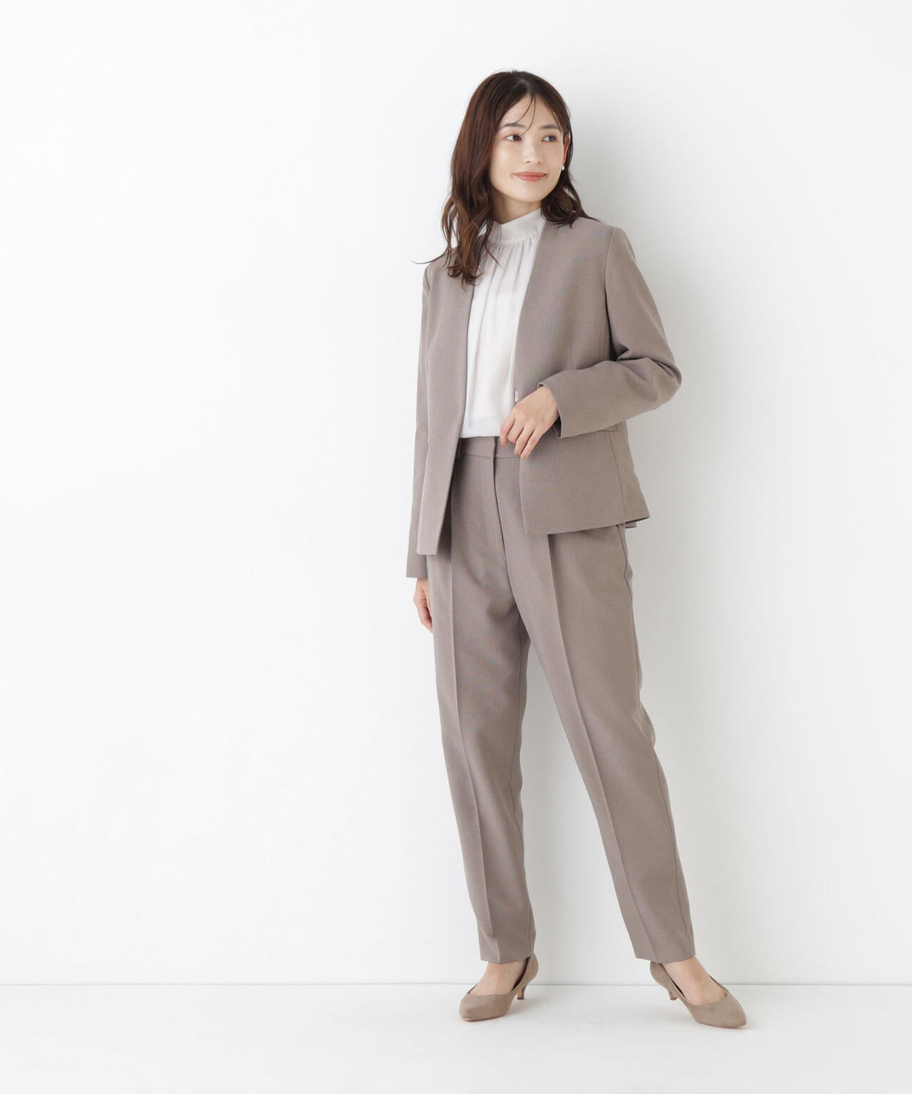 natural beauty basic ウーステッドライクツイルSETUP S ウーステッドライク SETUP ジャケット | NATURAL BEAUTY BASIC