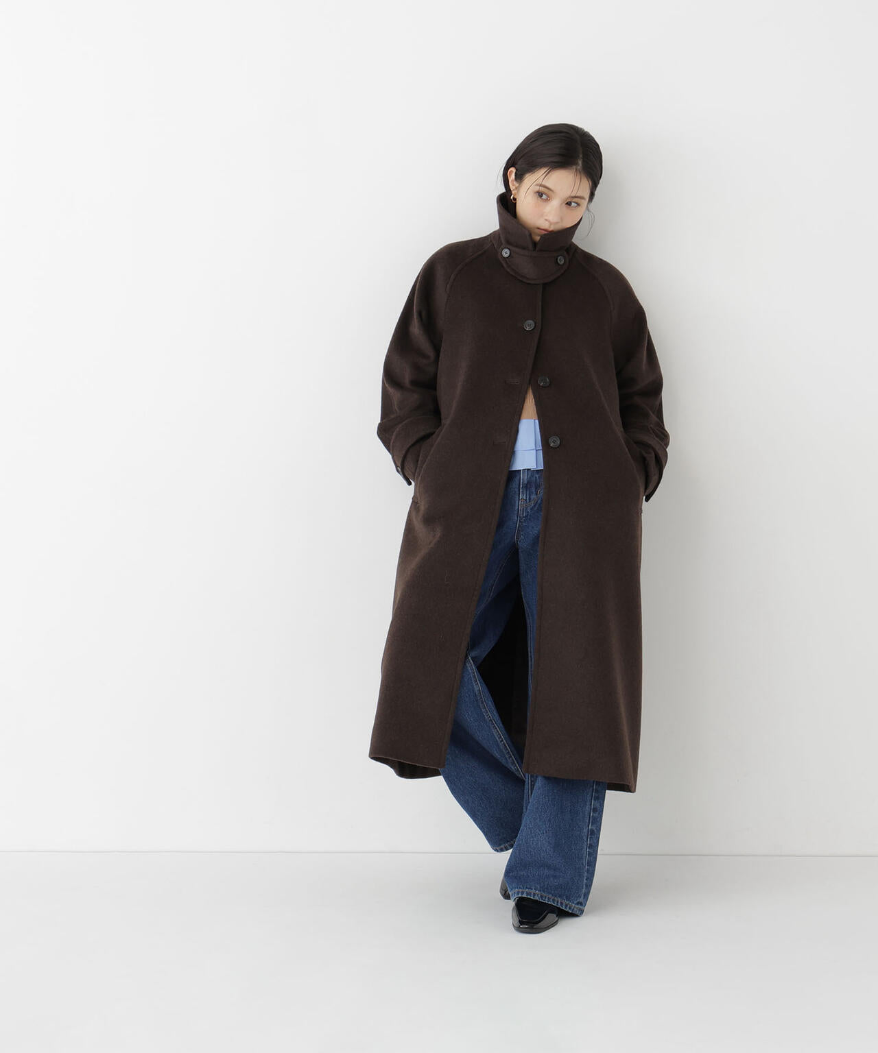 ステンカラーロングコート | NATURAL BEAUTY BASIC（ナチュラル