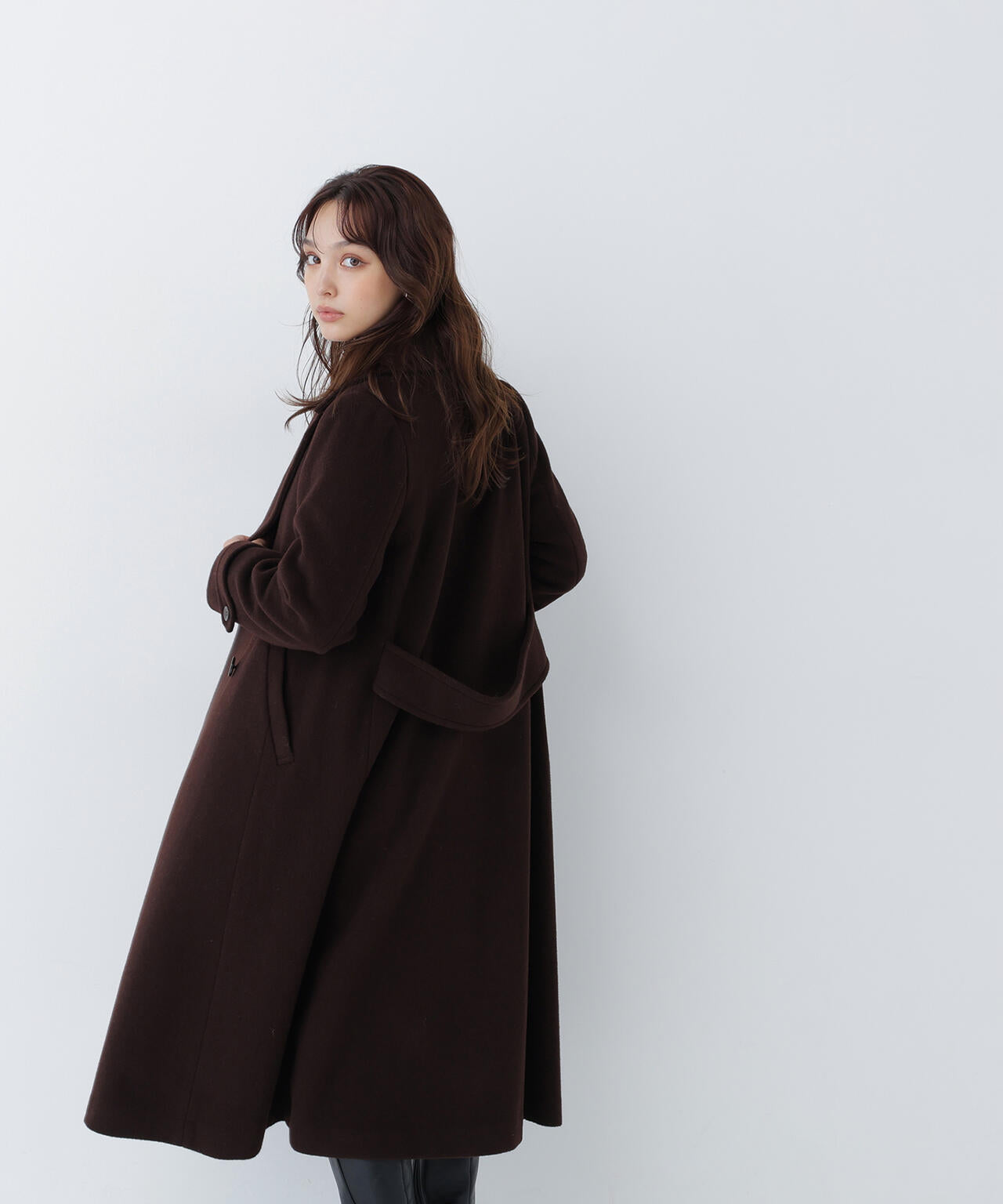 ビッグカラーダブルチェスターコート | NATURAL BEAUTY BASIC
