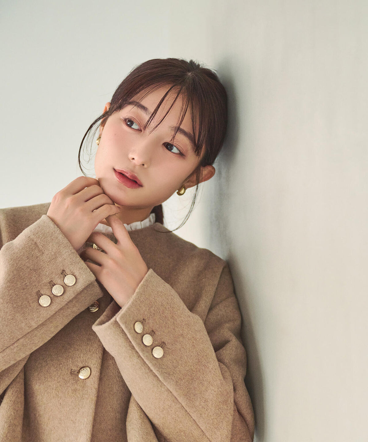 ＜EC限定カラー：モカ＞＜ちょうど、いい服＞“いつもの”が見違えるハーフコート