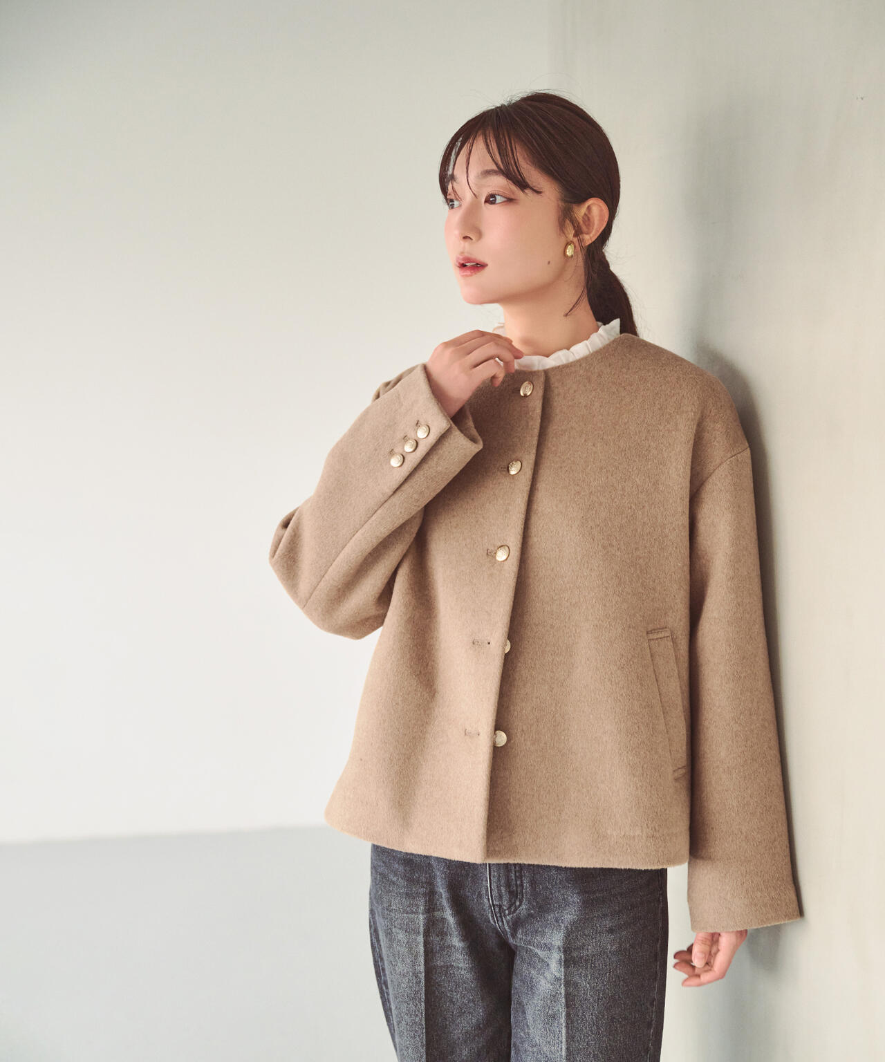 EC限定カラー：モカ＞＜ちょうど、いい服＞“いつもの”が見違えるハーフ