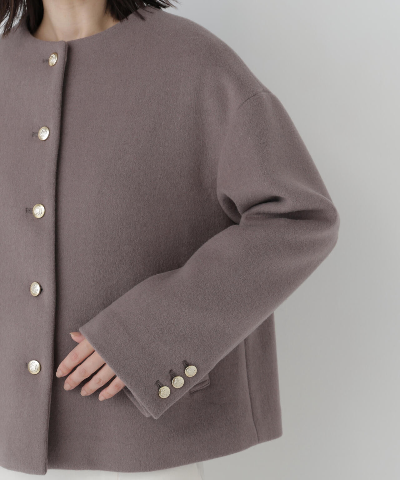 Oggi.jp掲載＞＜WEB限定カラー：モカ＞＜ちょうど、いい服＞“いつもの