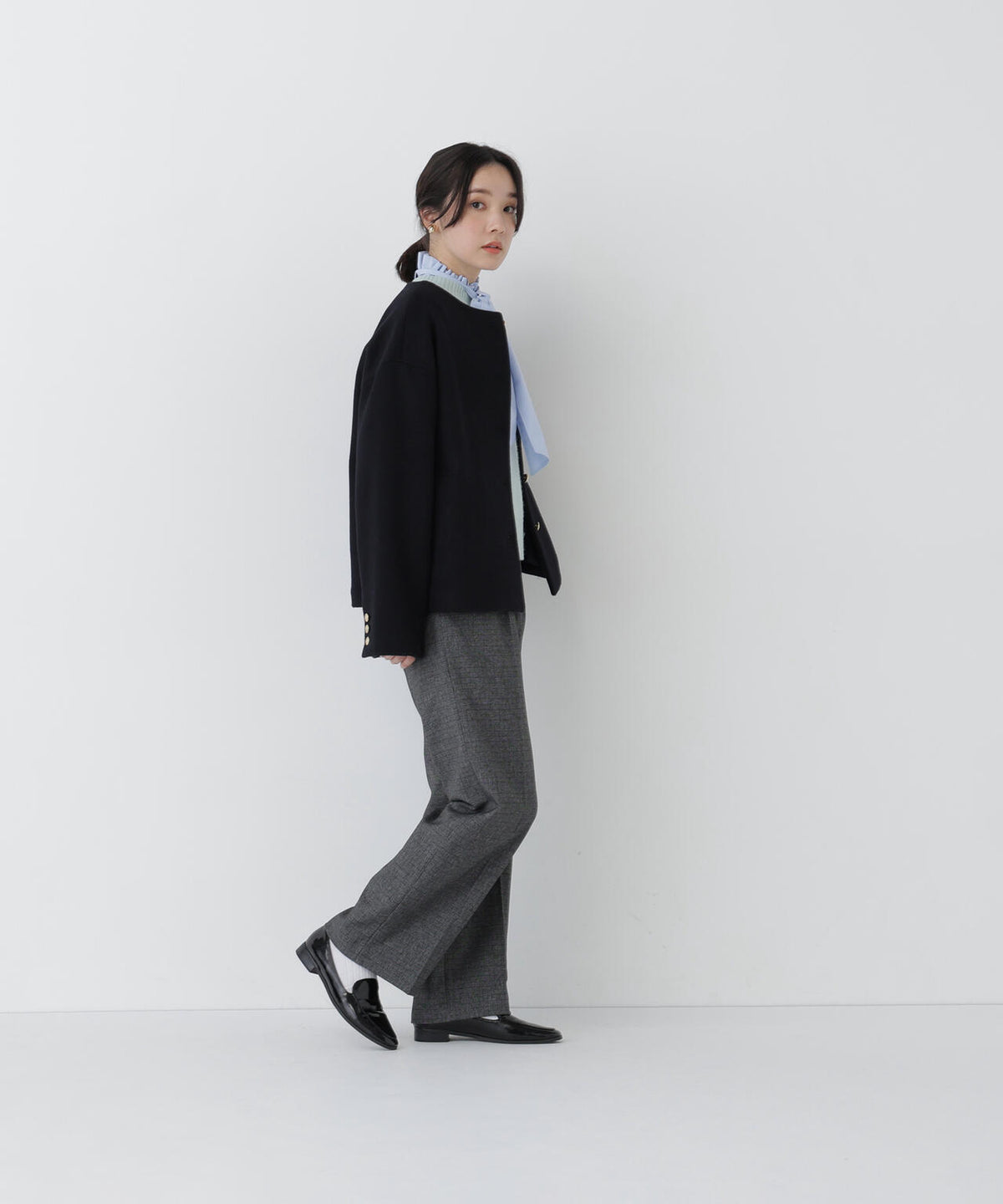 ＜EC限定カラー：モカ＞＜ちょうど、いい服＞“いつもの”が見違えるハーフコート